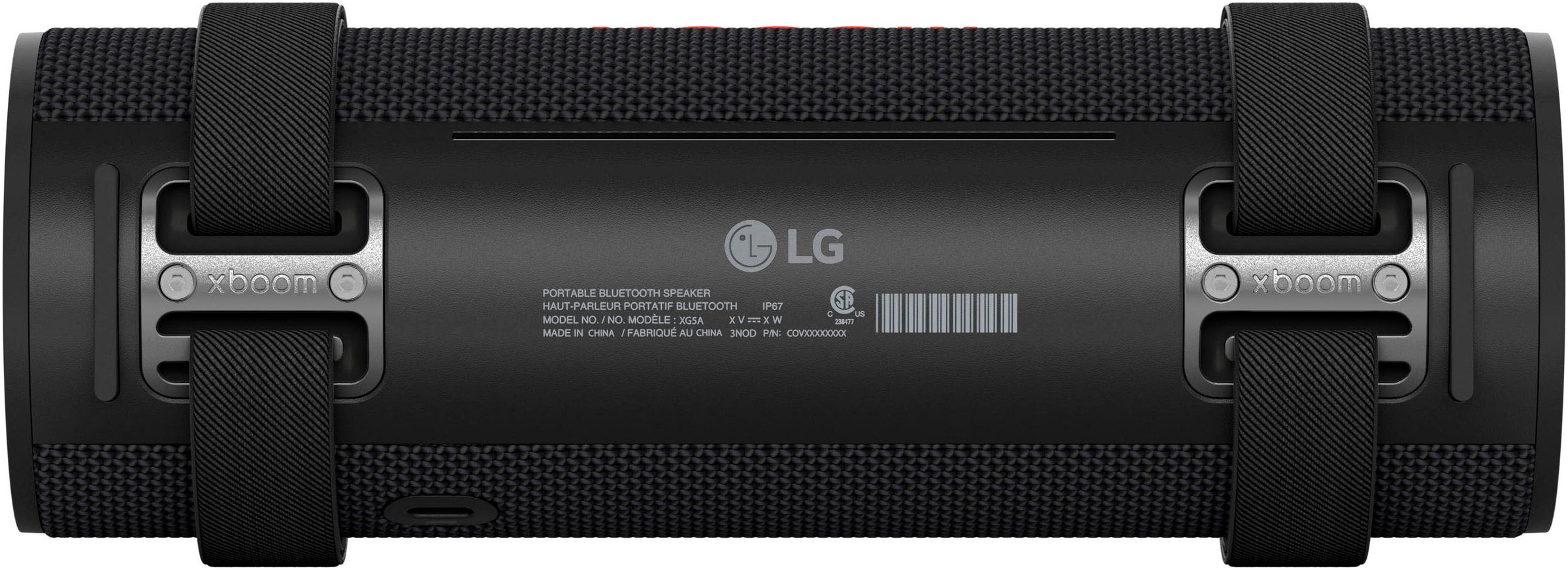 LG Bluetooth-Speaker »xboom GRAB« 1.1 (Bluetooth Apple Siri | Beleuchtungseffekte | EQ Modi | Extra Bass | Google Assistant | Lautstärkeanpassung | Multipoint Anbindung | Wireless Party Connect 30 W)