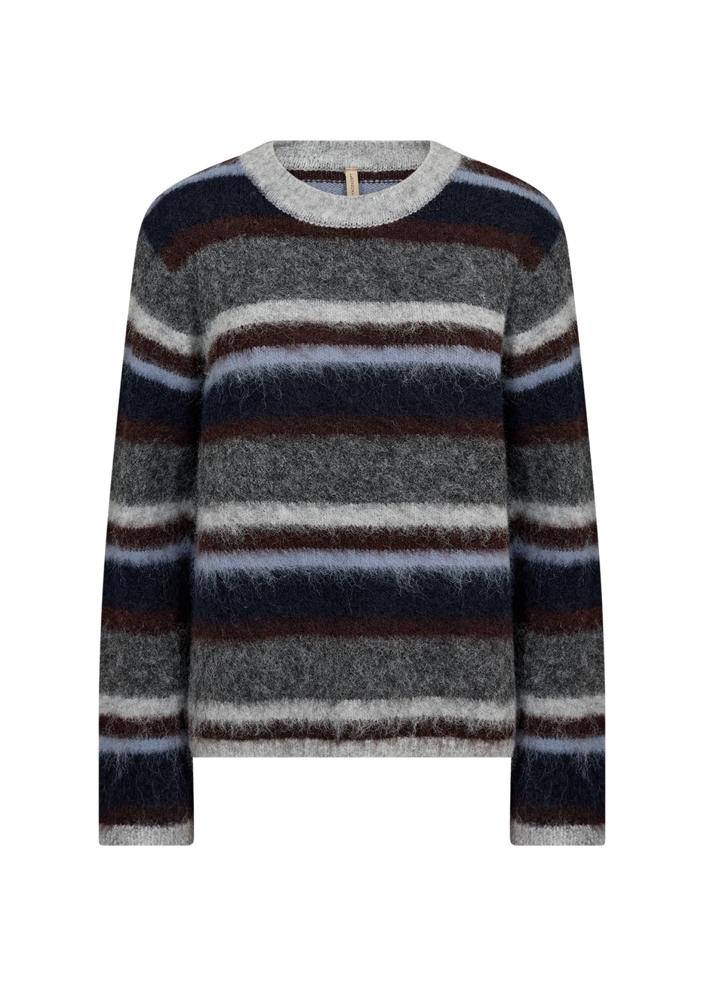 soyaconcept Strickpullover »SC-HADIL YD 2« Materialmix mit Wolle