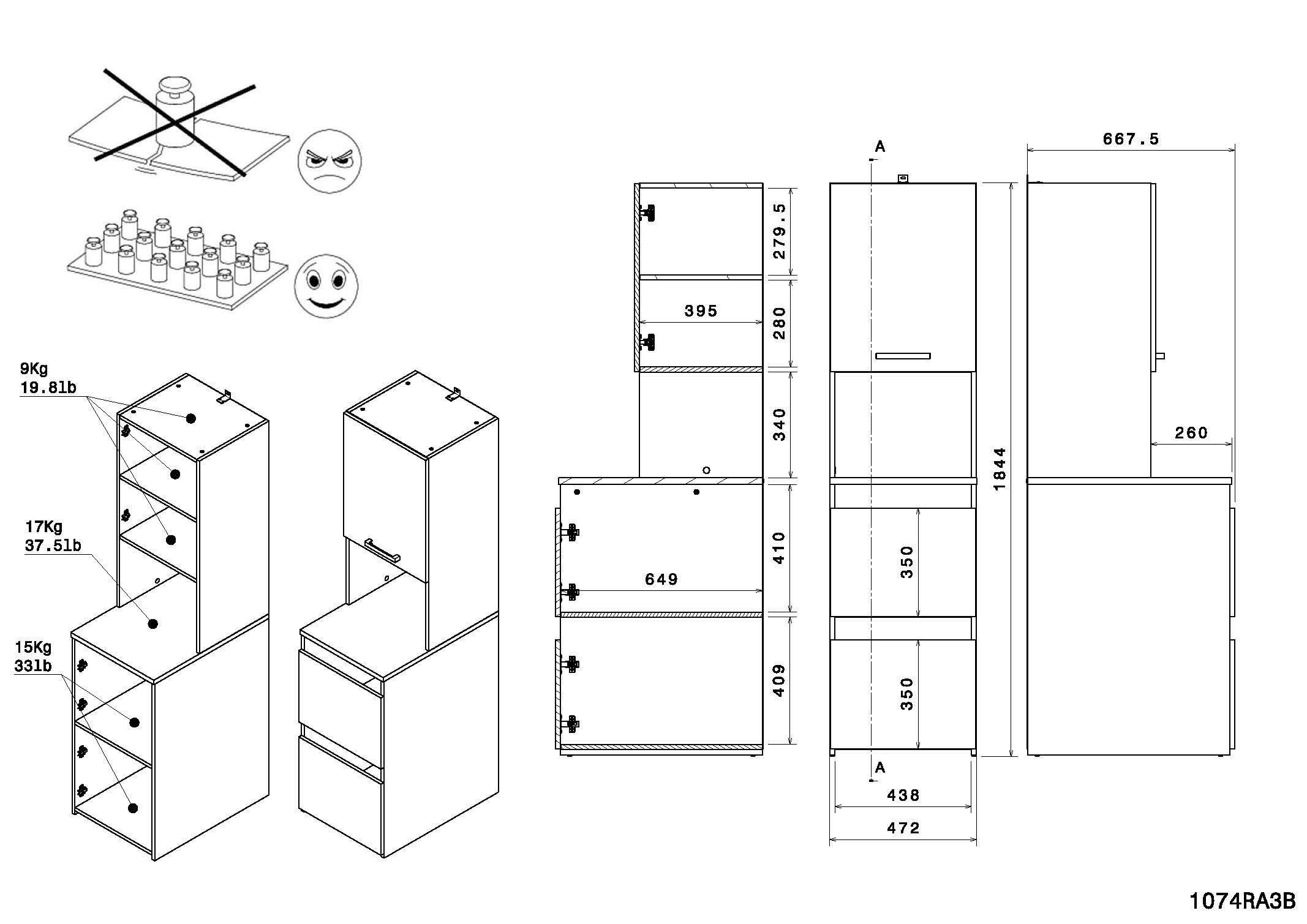 Parisot Mehrzweckschrank-Set »Laundry 4« Set, 2 Stk. tlg.