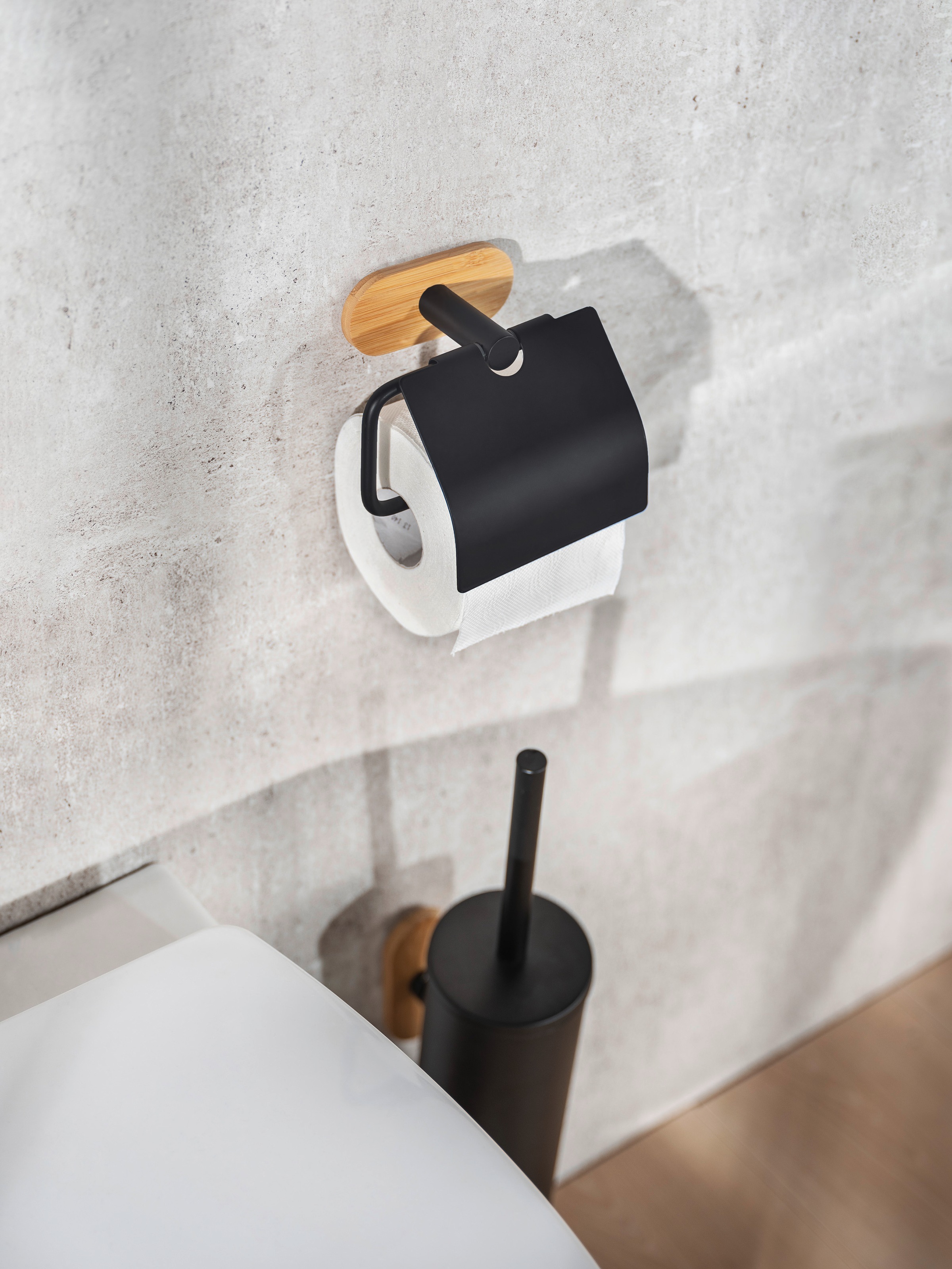 WENKO Toilettenpapierhalter »Turbo-Loc® Orea Bamboo«, Befestigen ohne bohren  online kaufen | mit 3 Jahren XXL Garantie