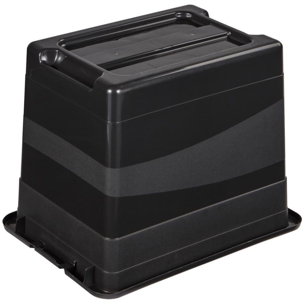 keeeper Transportbehälter »eckhart«, (Set, 2 St.), je 24 Liter, mit Deckel, Schiebeverschluss, extra stabil