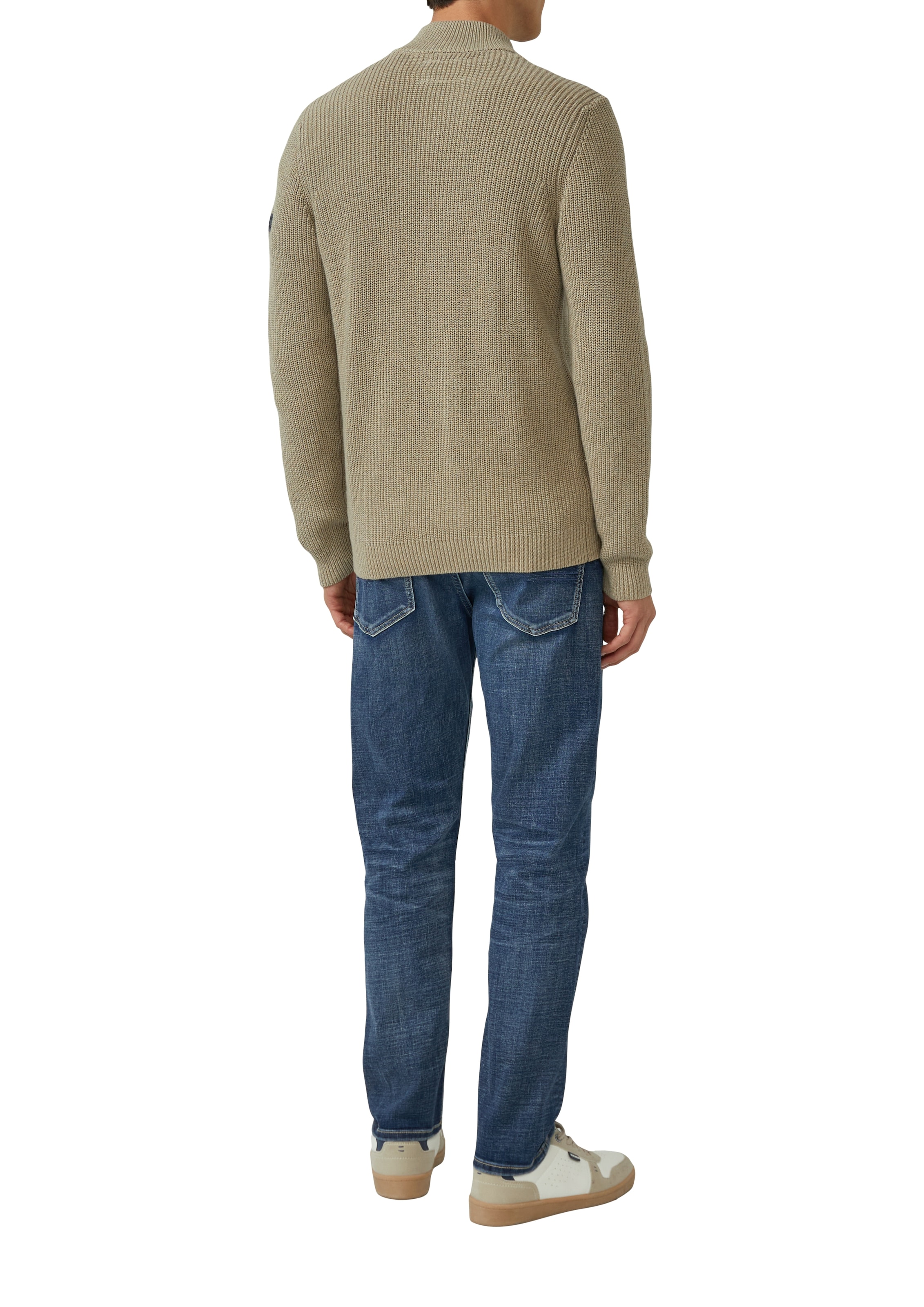 s.Oliver Strickjacke mit Stehkragen und Reißverschluss