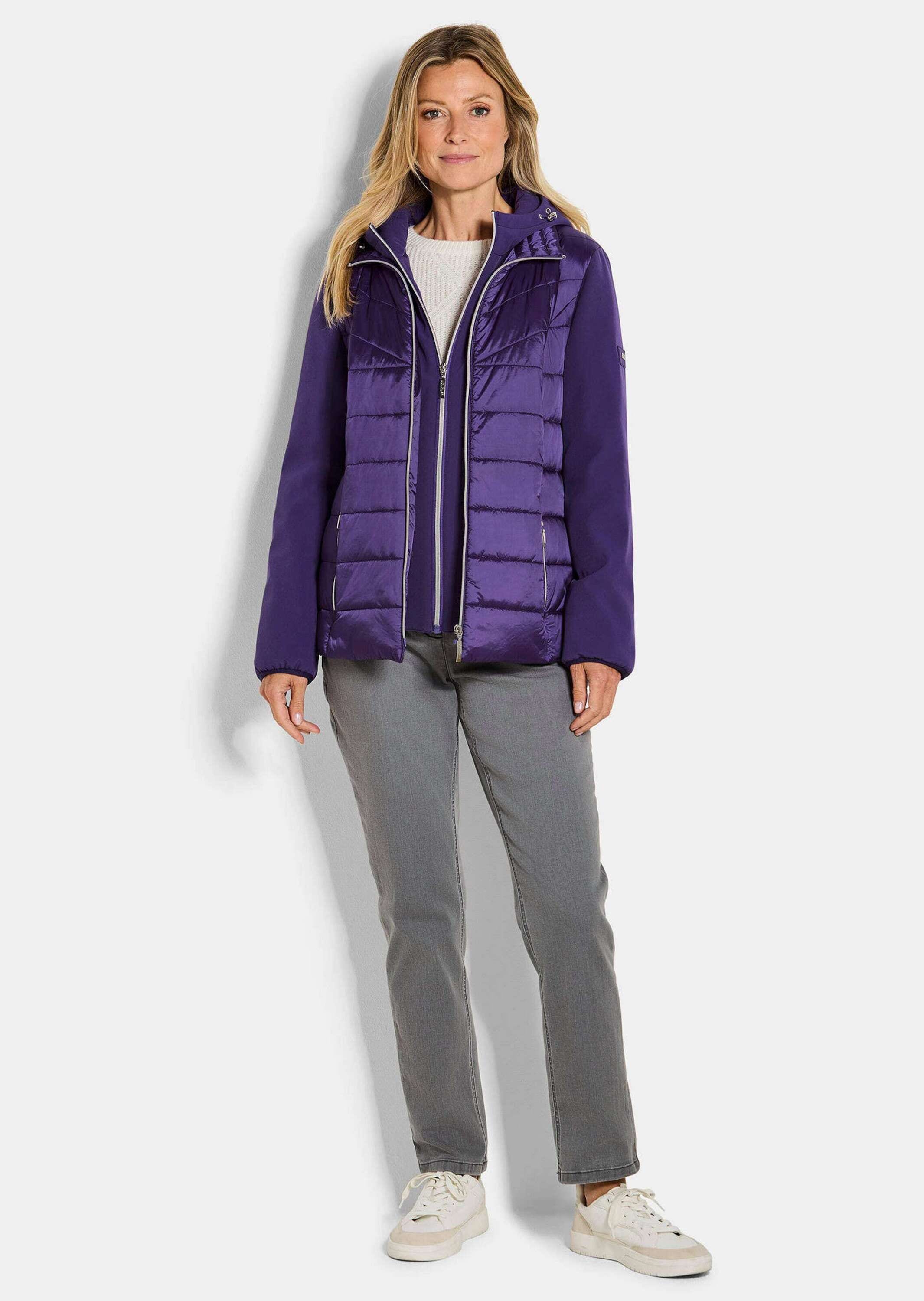 GOLDNER Kurzjacke »Steppjacke mit Ärmeln aus Softshell«