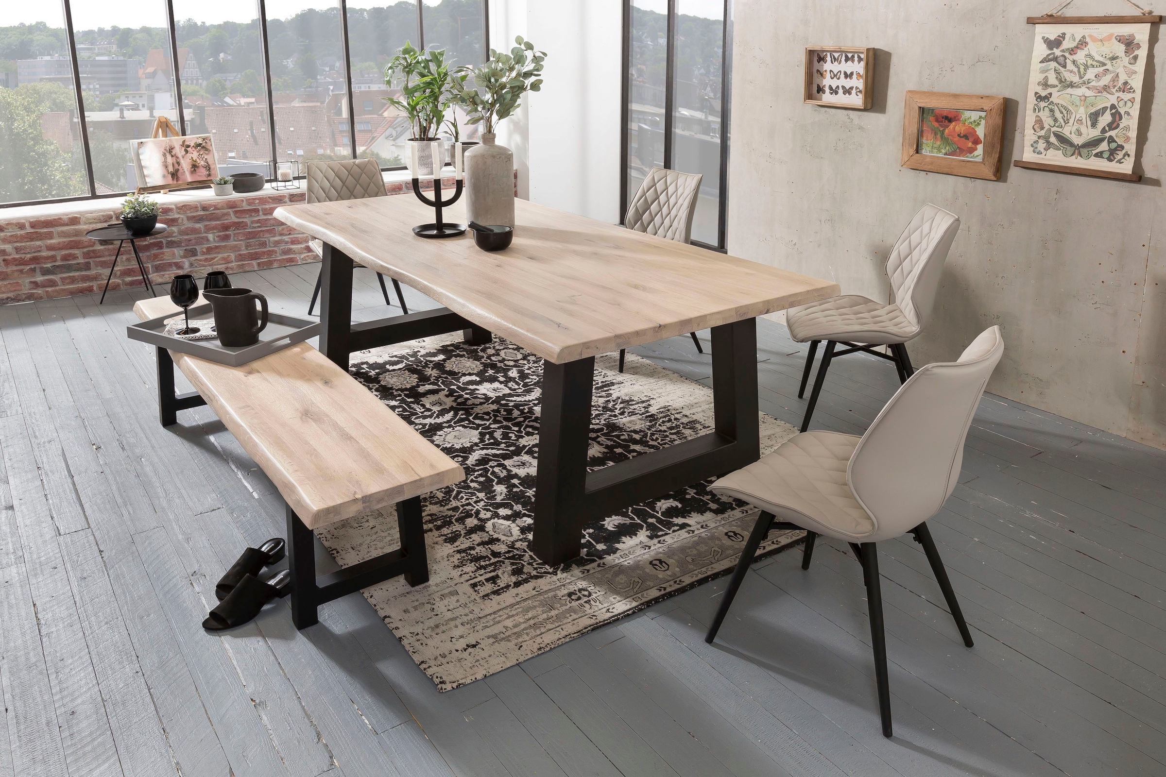 Home affaire Bank »Tristan«, aus Massivholz Eiche
