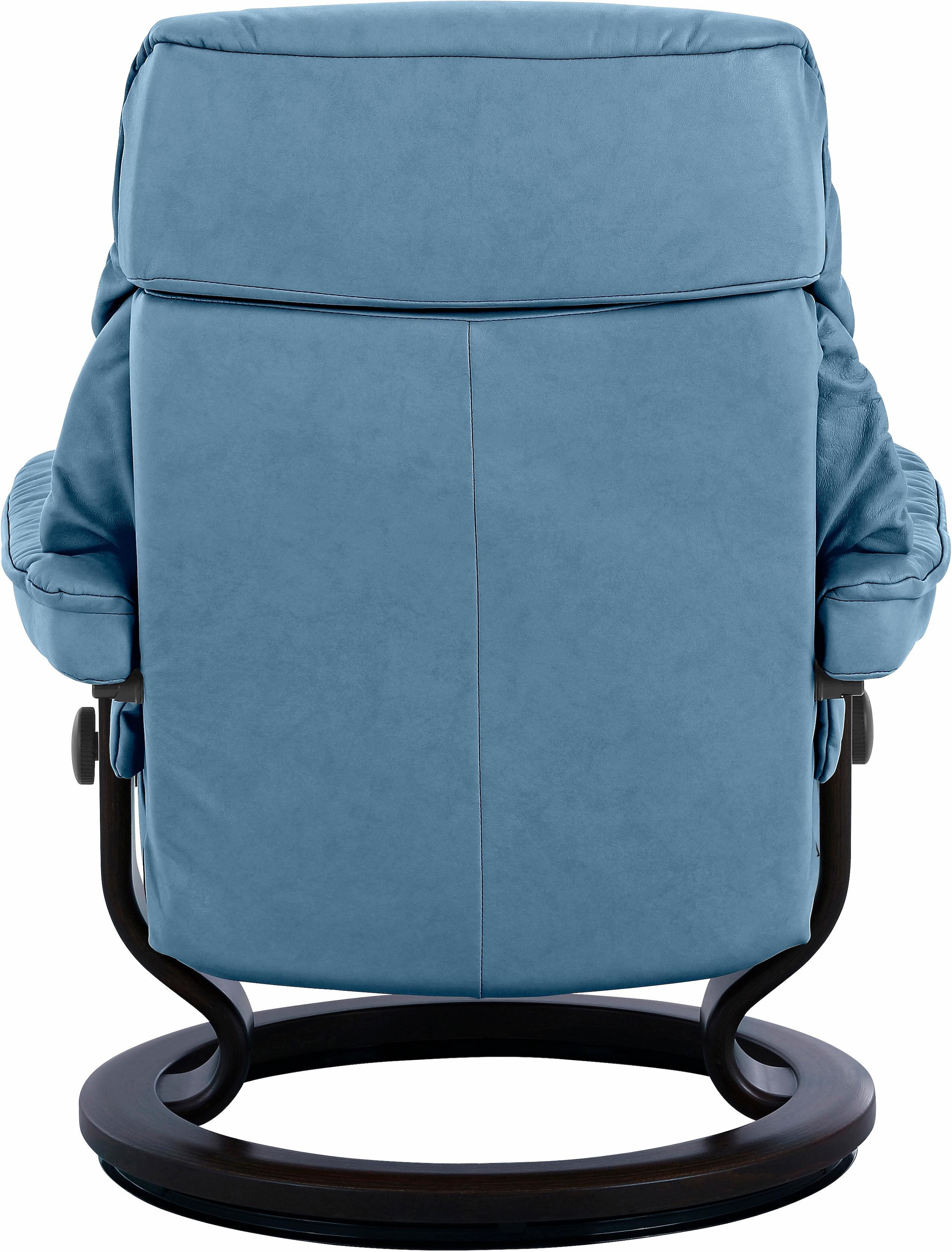 Stressless® Relaxsessel »Ruby«, (Set, Relaxsessel mit Hocker), mit Classic Base, Größe M, Gestell Eiche, Wenge, Braun & Schwarz