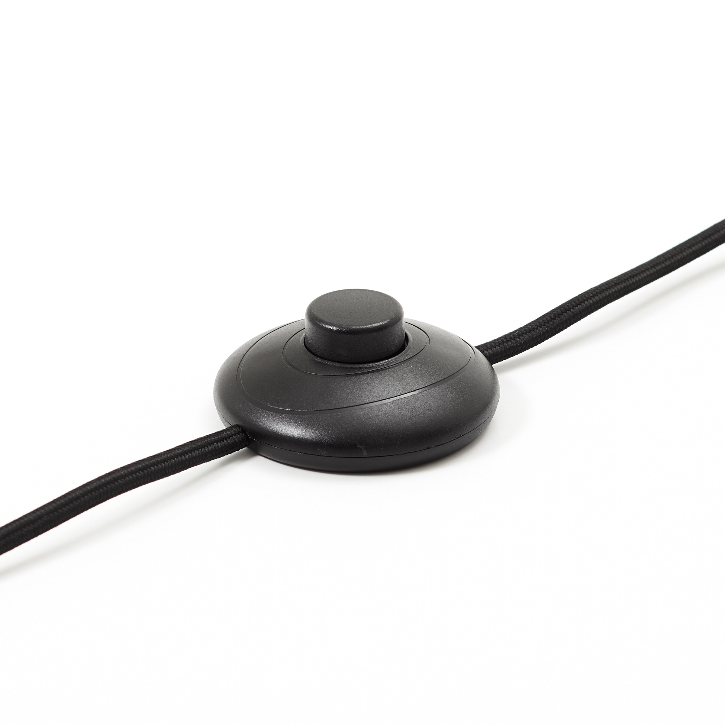 Brilliant Stehlampe »Waterlilly«, 1 flammig-flammig, Ø 35 cm, E27, Metall/Textil/Wasserhyazinthe, schwarz/natur/weiß