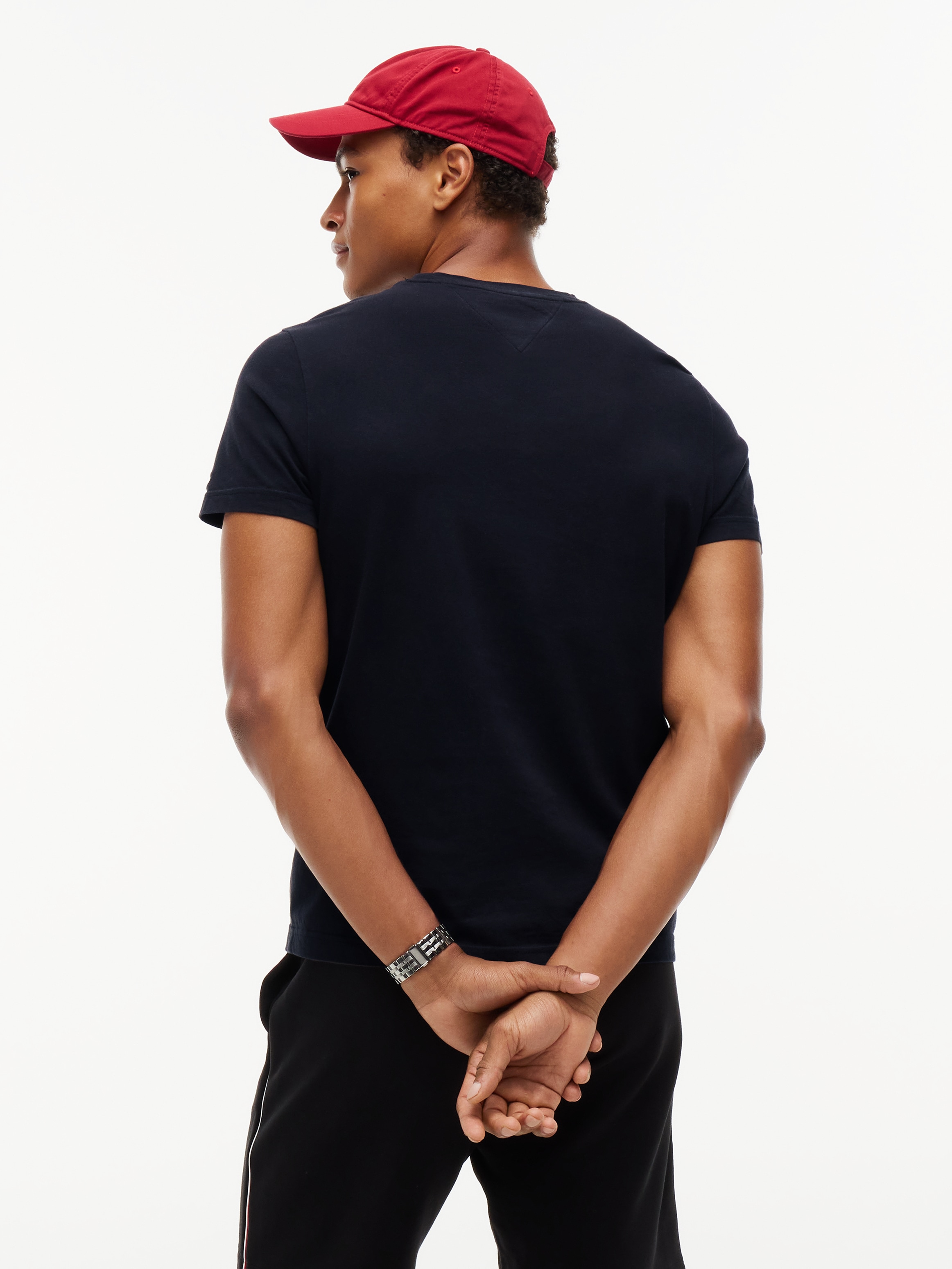 Tommy Hilfiger T-Shirt »TOMMY FLAG HILFIGER TEE« aus Bio-Baumwolle, Regular Fit