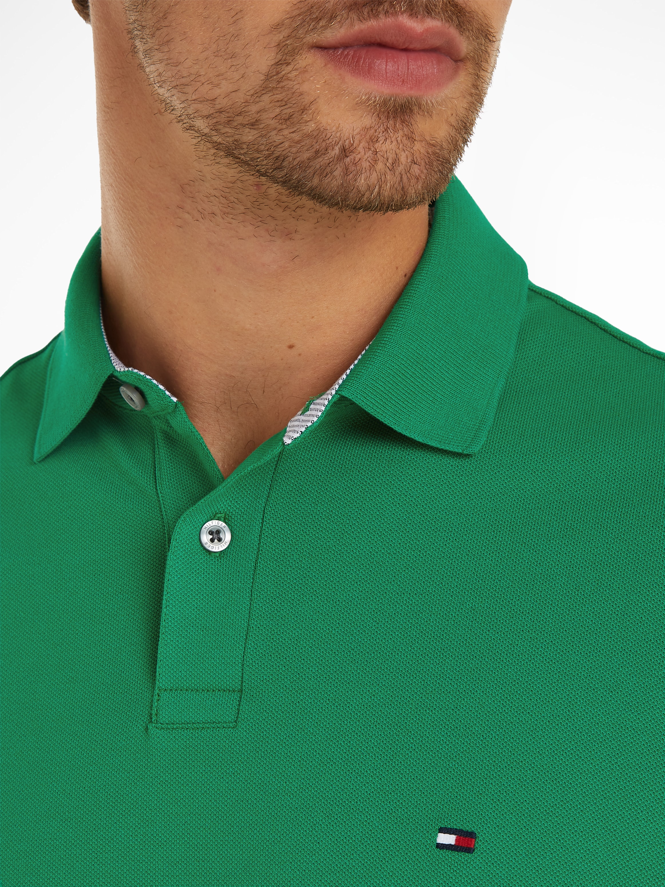 Tommy Hilfiger Poloshirt »1985 REGULAR POLO«, mit Tommy Hilfiger Kontraststreifen innen am Kragen