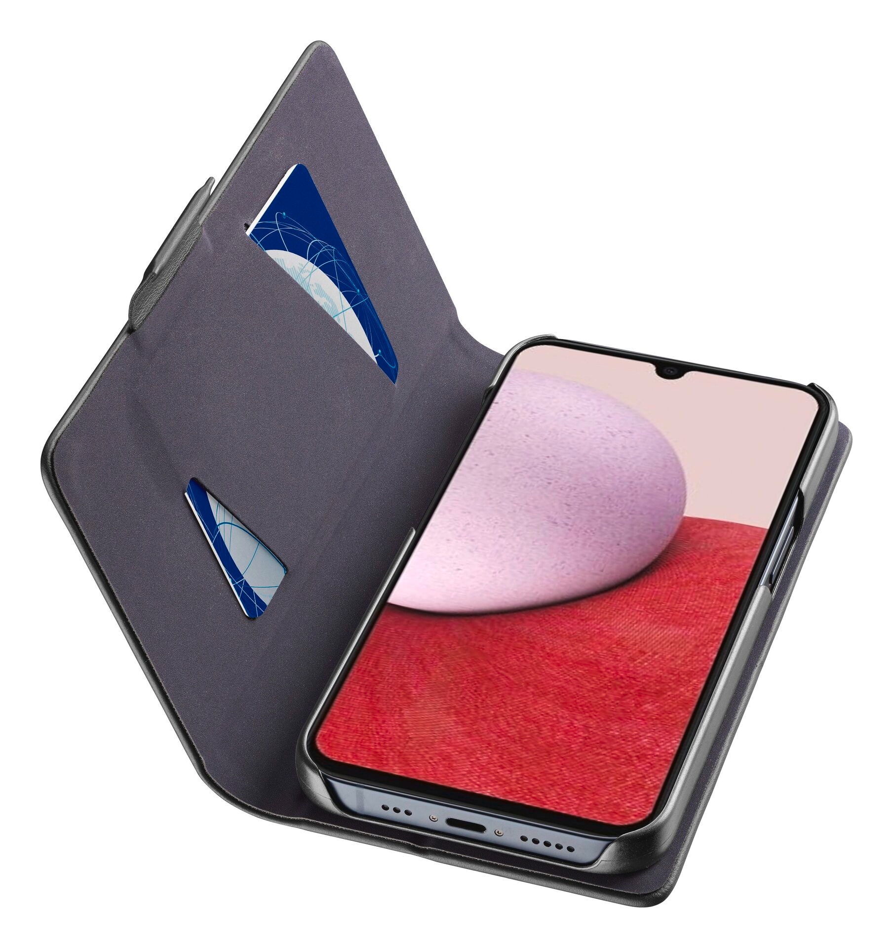 Cellularline Flip Case »Book Case 3 Samsung Galaxy A14 5G/4G«, Handyhülle, Schutzhülle