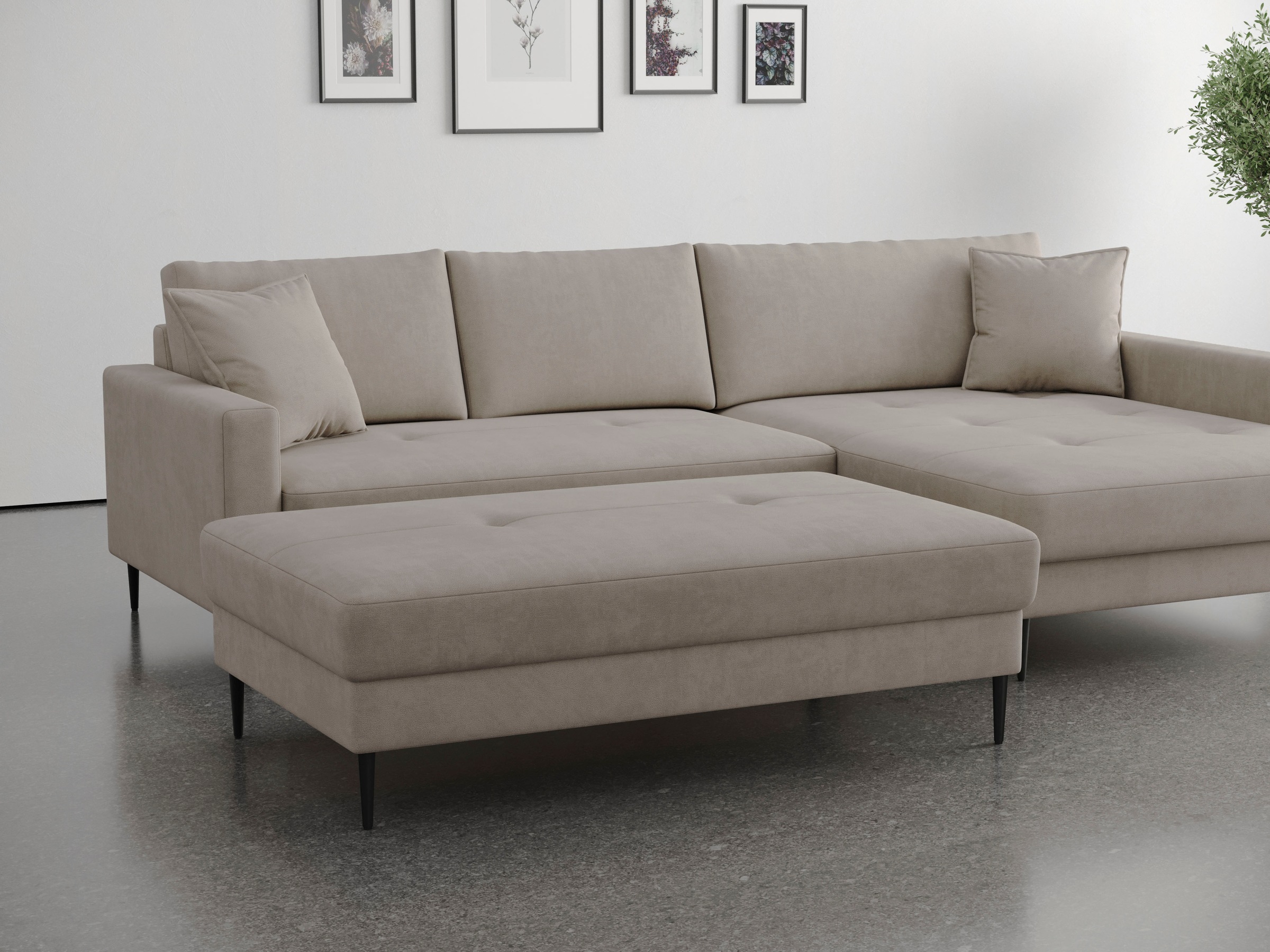 Trends by HG Hocker »Summer« 1 Stk. tlg. in Cord-Stoff mit Metallfuß