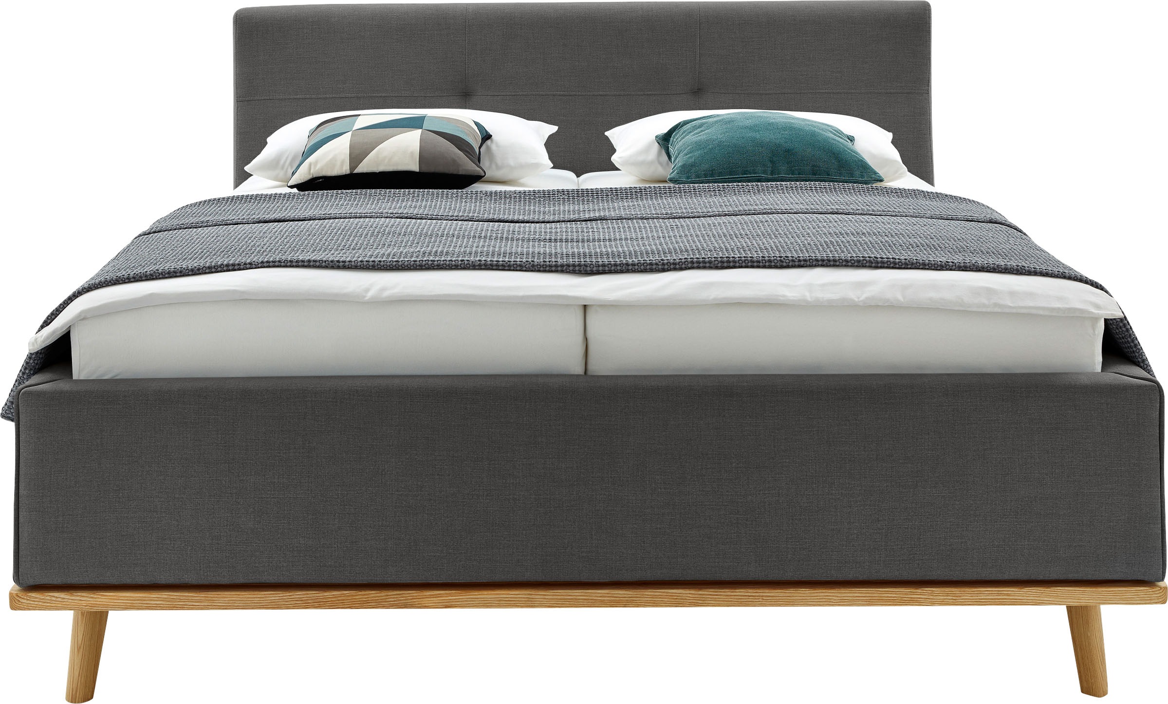 Musterring Polsterbett »Delphi« Eicherahmen massiv, Kopfteil mit Steppung