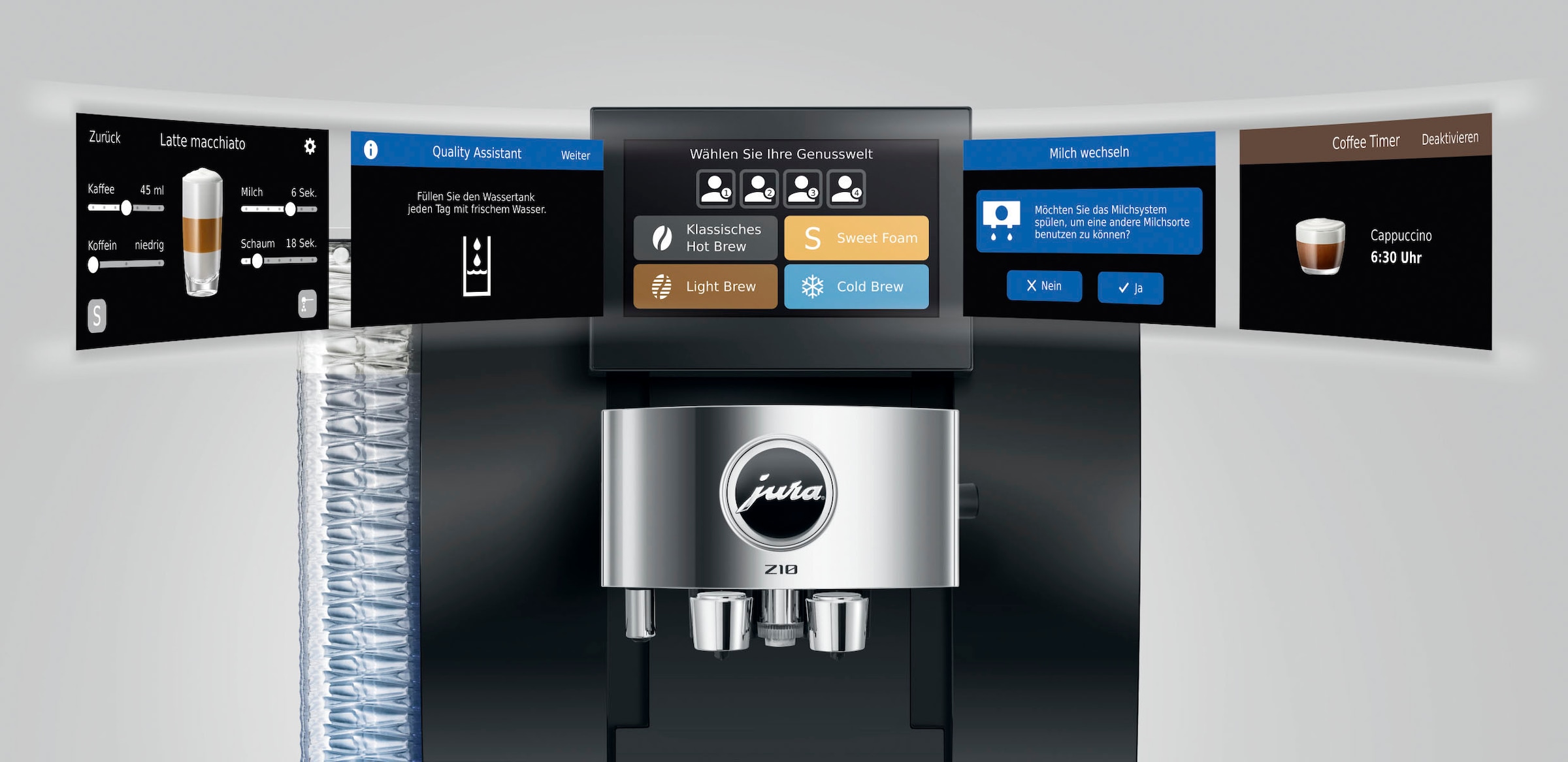 JURA Kaffeevollautomat »Z10 Obsidian Black (EC)«