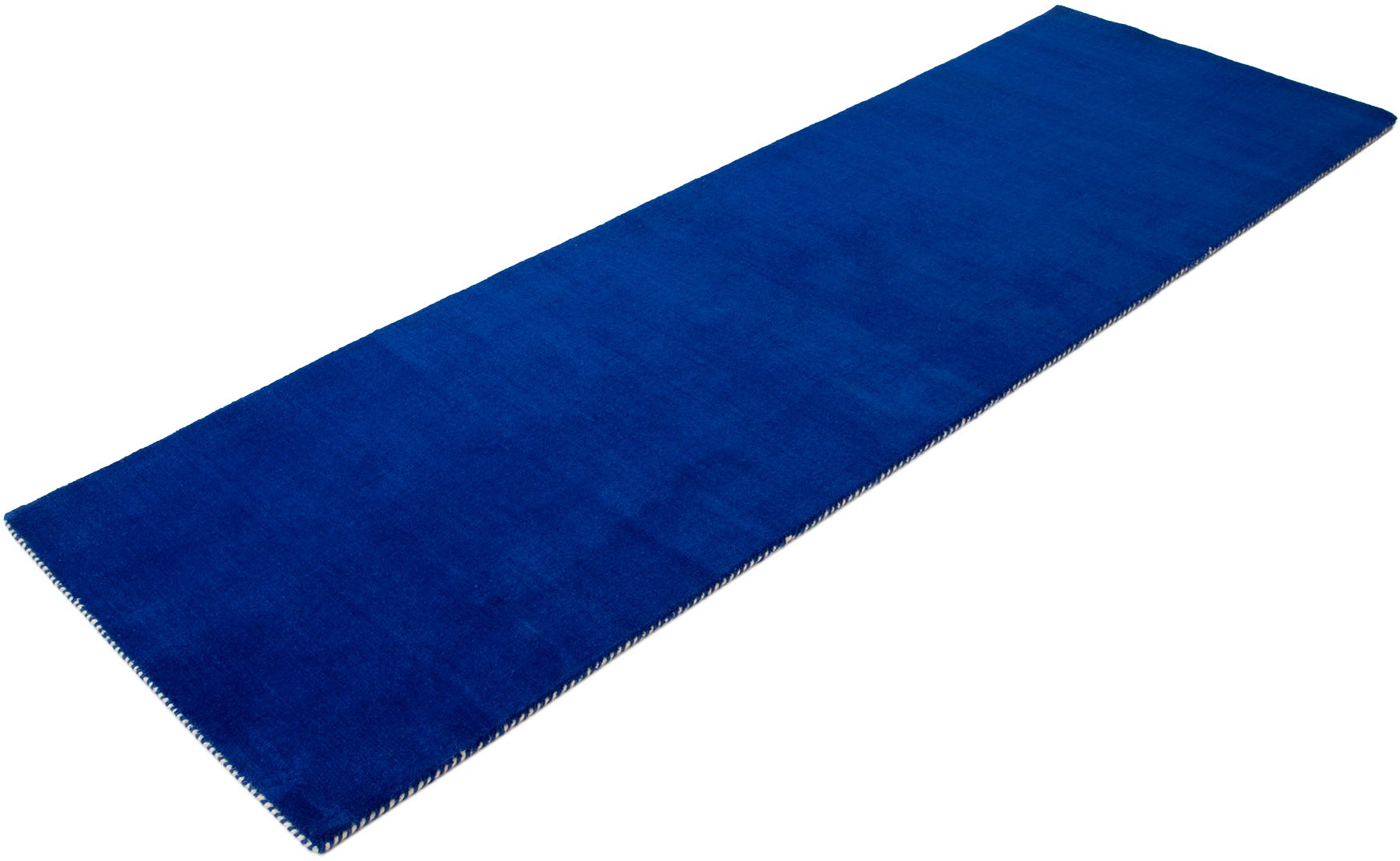 carpetfine Wollteppich »Gabbeh Lola Uni«, rechteckig, 14 mm Höhe, mit natürlichem Pflanzenmaterial von Hand gewebt, auch in Rund