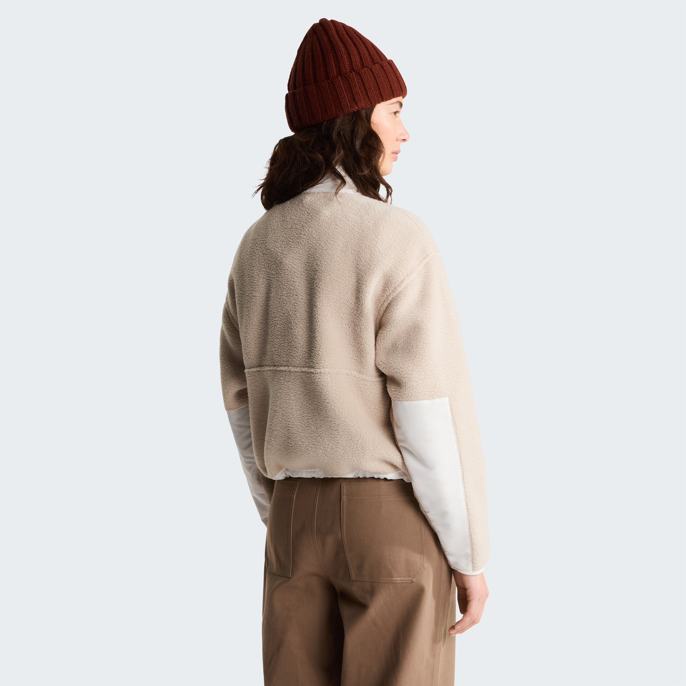 The North Face Fleeceshirt »W YUMIORI OFF PEAK 1/2 ZIP JACKET« Fleeceshirt für Sport- und Outdoor-Aktivitäten, mit Rundhalsausschnitt