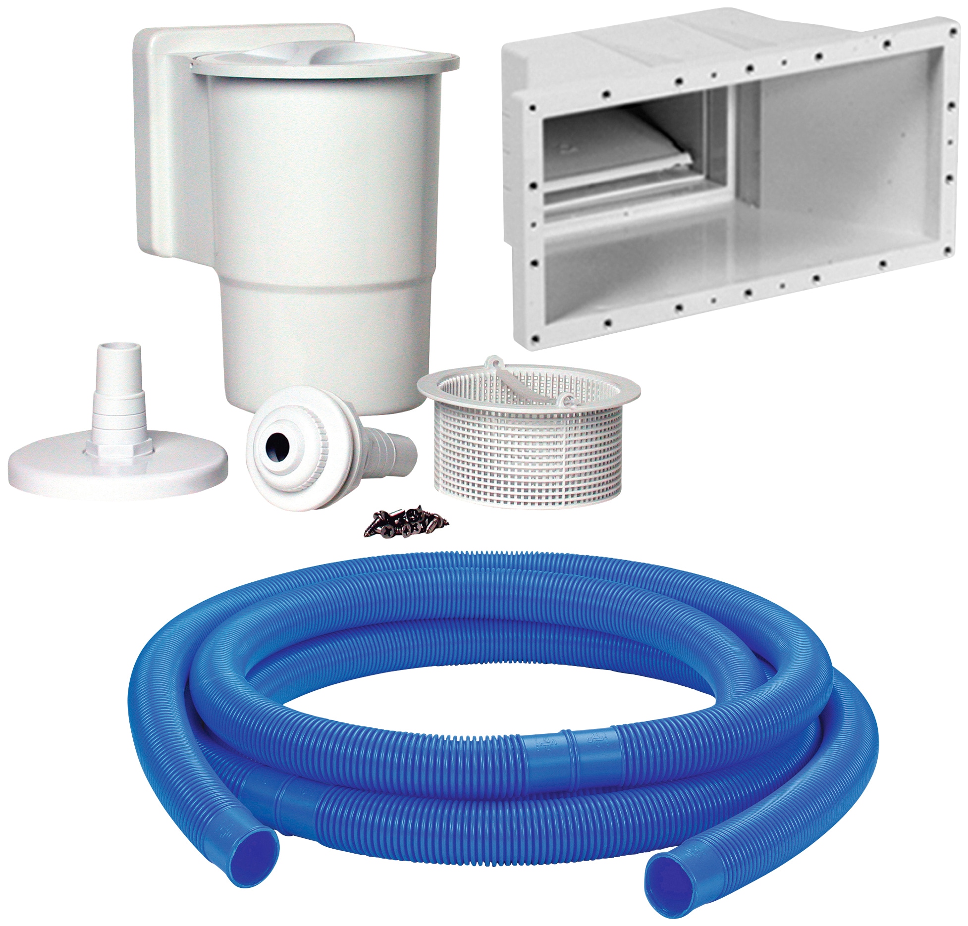 KWAD Rundpool »Supreme Design inkl. Sicherheitsleiter und Zubehör«, (Set, 5 tlg.), 5-tlg., Höhe: 132 cm, graue Innenfolie