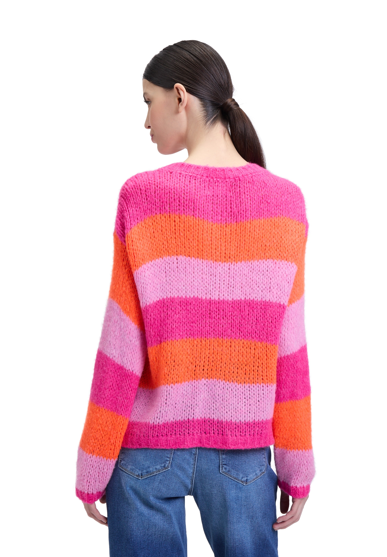 Cartoon Strickpullover »Strickpullover mit Blockstreifen«