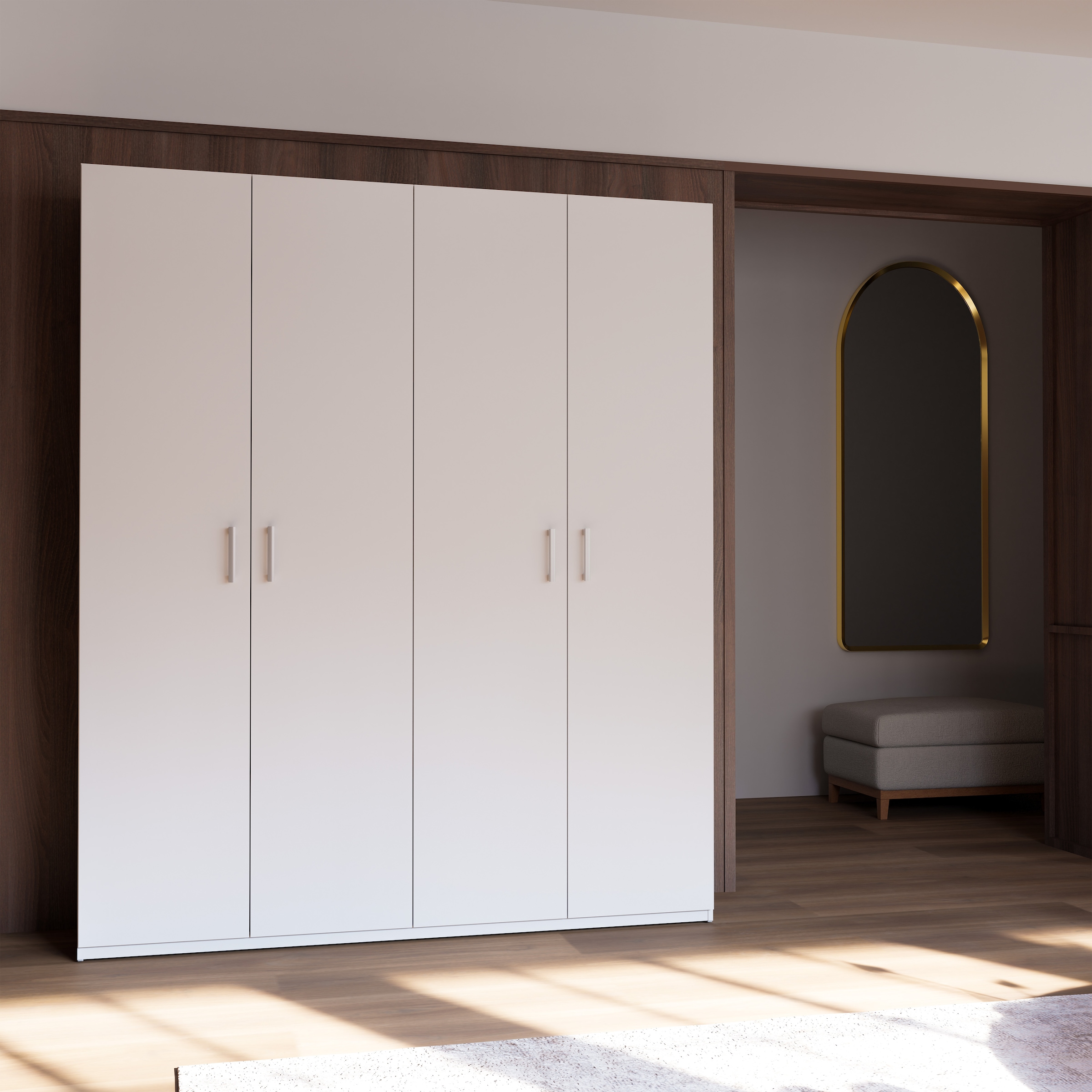 FORTE Kleiderschrank B/H/T 177,5/210,5/42 cm, stehende Montage