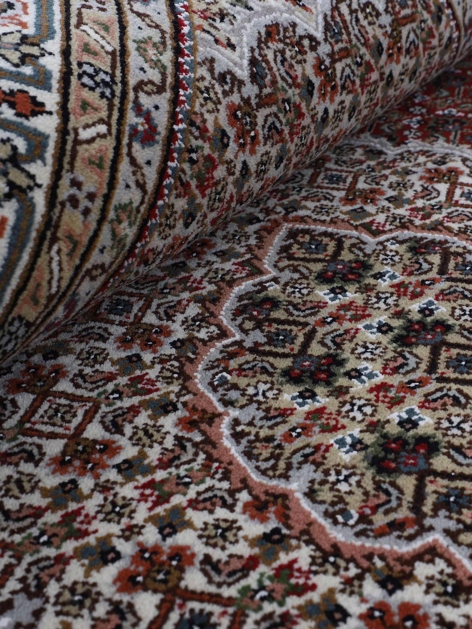 Woven Arts Orientteppich »Tabriz Mahi,  auch als Läufer«, rechteckig, 15 mm Höhe, handgeknüpft, Wohnzimmer, reine Wolle