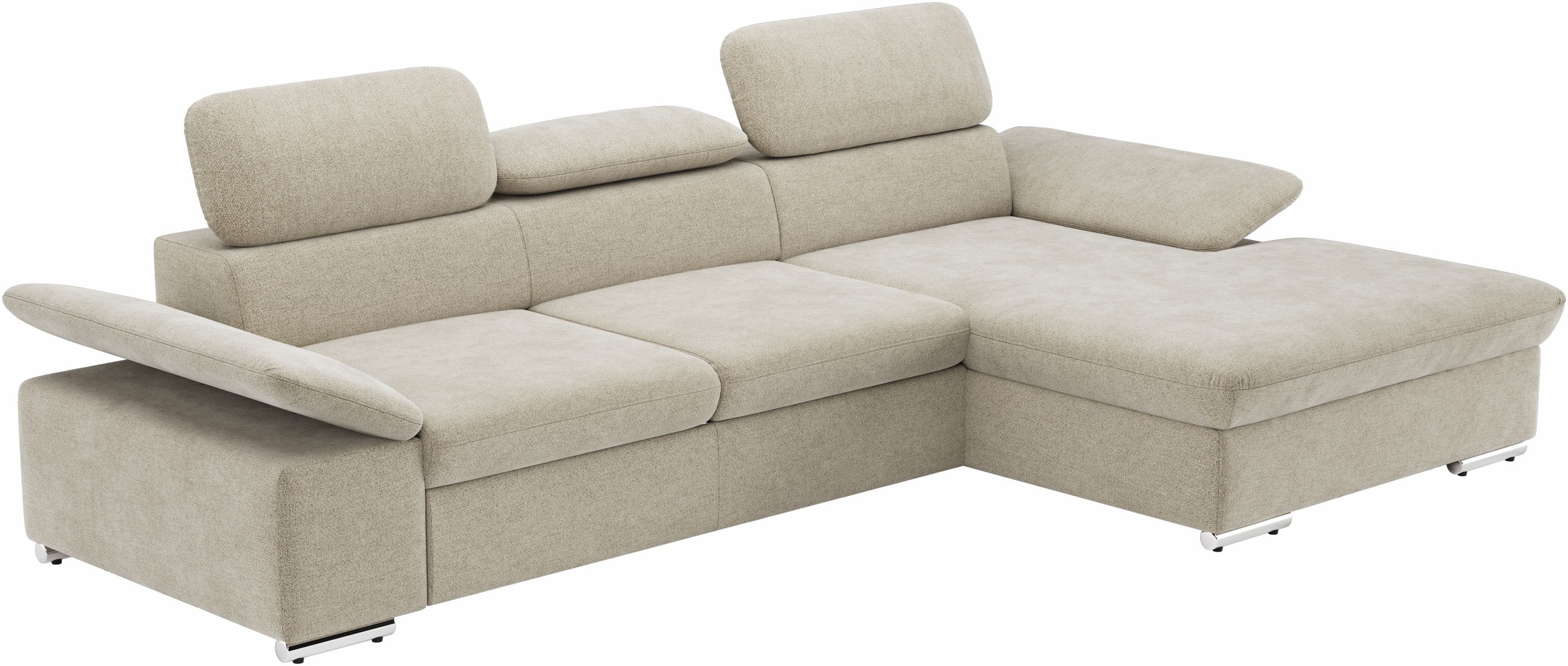 sit&more Ecksofa »Valantine L-Form«, inkl. Kopf- und Armteilverstellung, wahlweise mit Bettfunktion