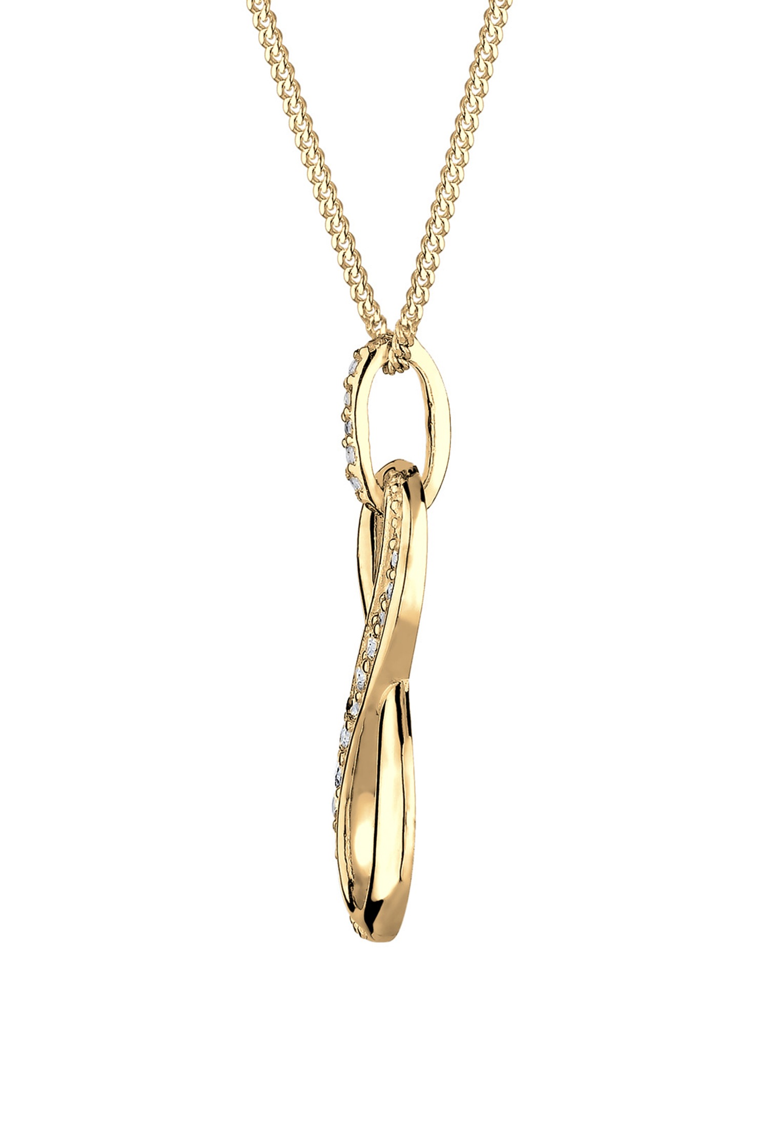 Elli Silberkette »Halskette Infinity Love Symbol Zirkonia 925 Silber«
