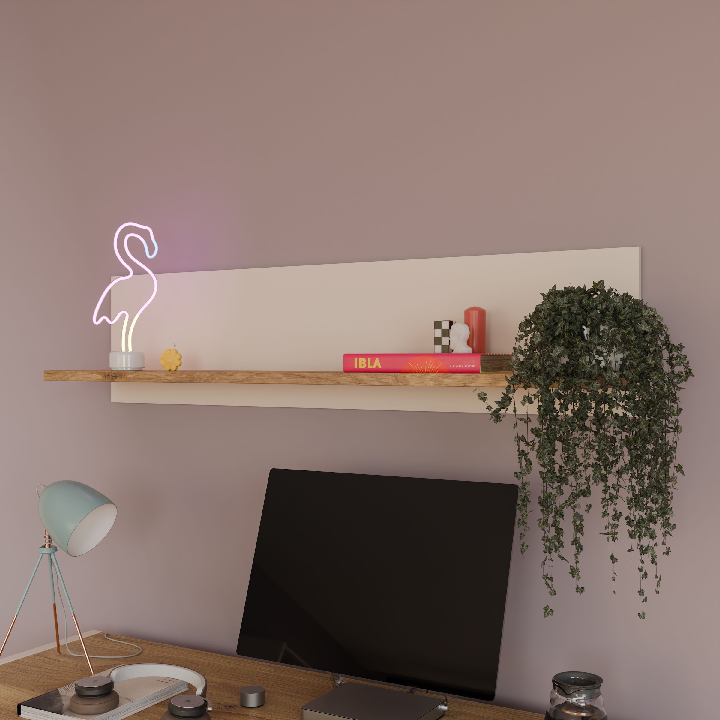 FORTE Wandboard »Oak Squere« B/H/T 120,4/28,8/21,9