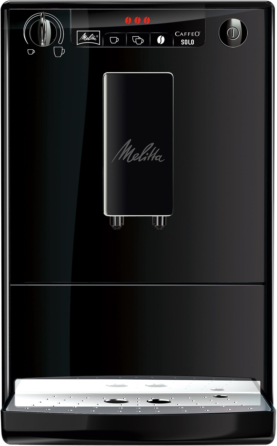 Melitta Kaffeevollautomat »Solo® E950-322, pure black«, aromatischer Kaffee & Espresso bei nur 20 cm Breite