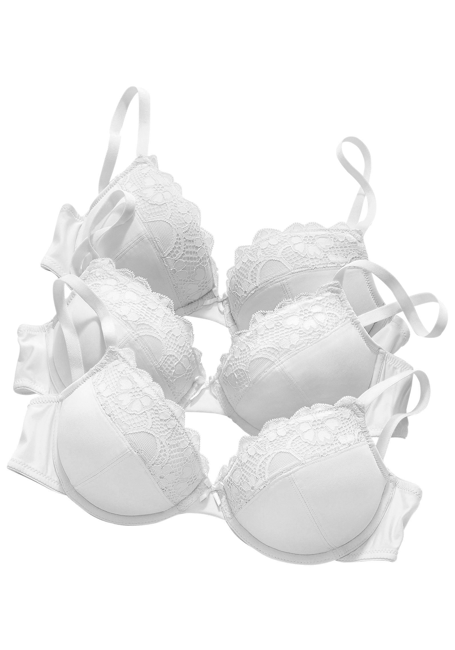 petite fleur Push-up-BH, mit Bügel im attraktiven Multipack, Dessous