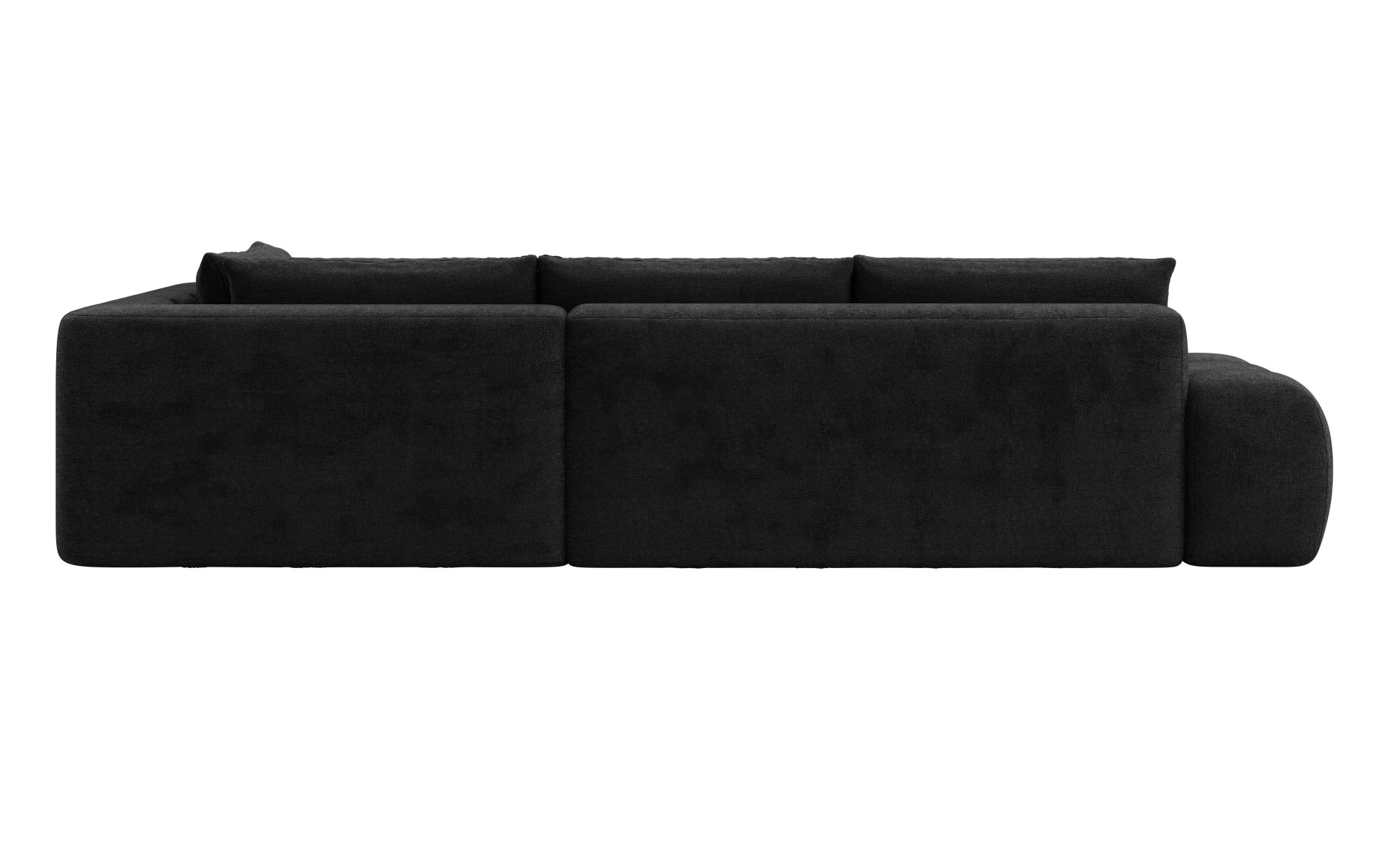 OTTO home Ecksofa »AZITA L-Form, XL 296 cm - Designsofa in Bubble-Optik« lose Rückenkissen, traumhafte Steppung