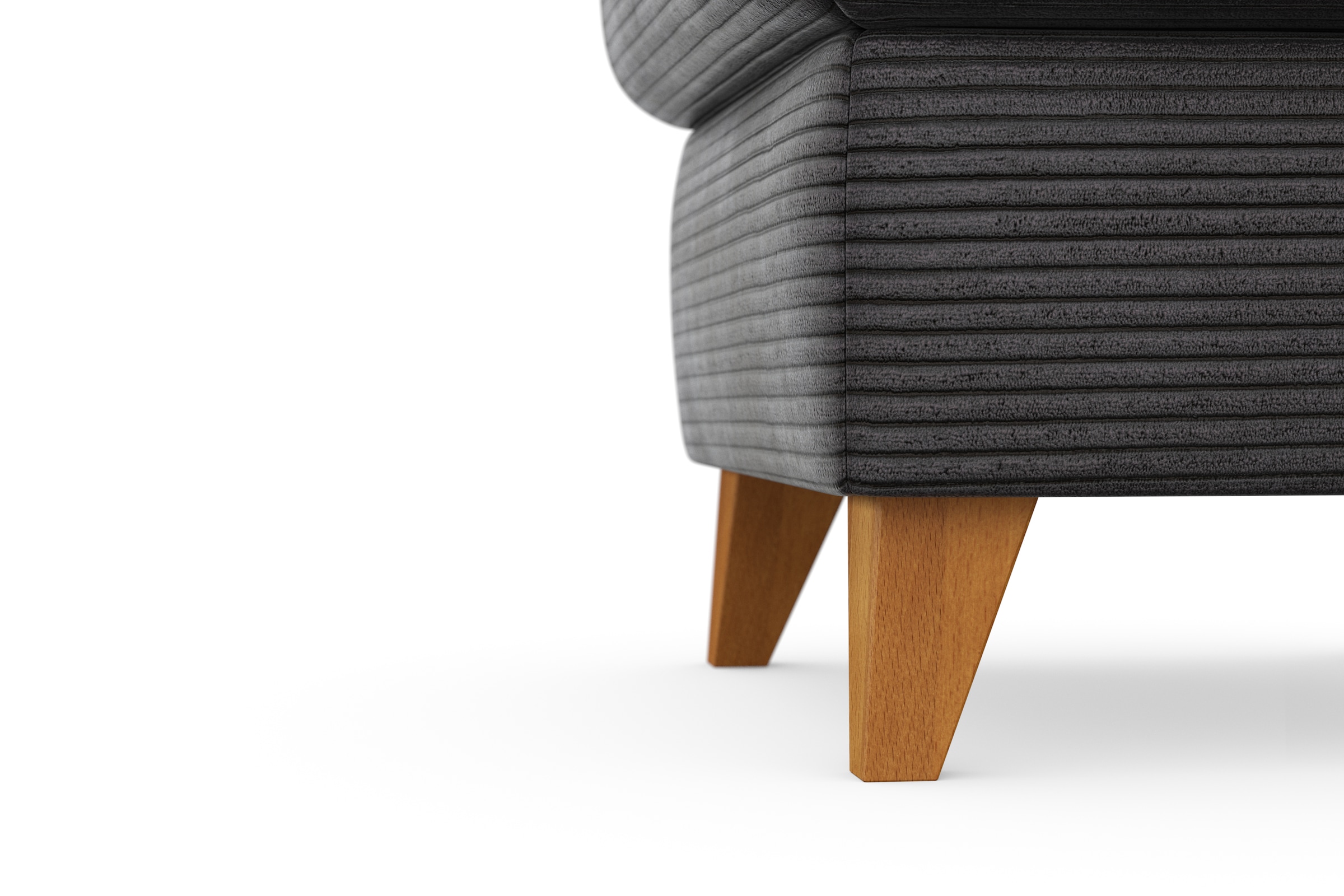 Home affaire Polsterhocker »Trelleborg« mit Cord-Bezug, mit Staufach, inkl. Federkern-Polsterung