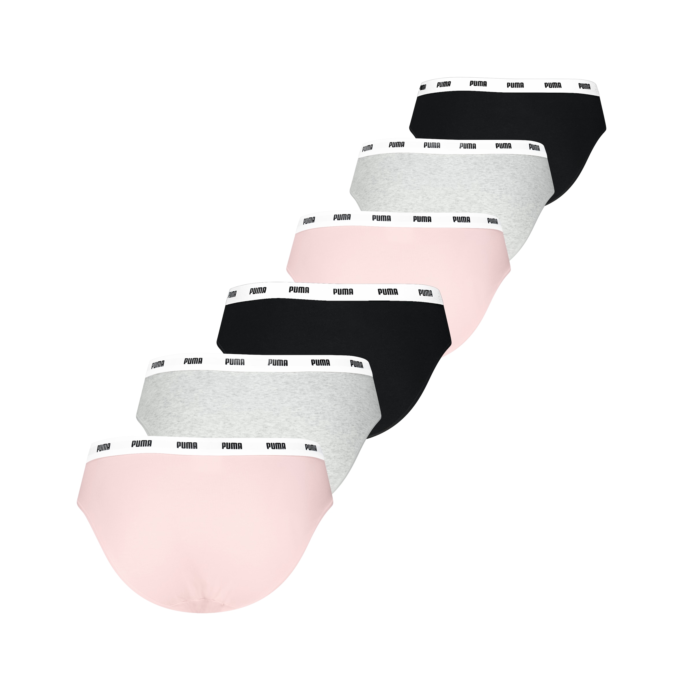 PUMA Slip »PUMA WOMEN COTTON BRIEFS« 6er Pack, 