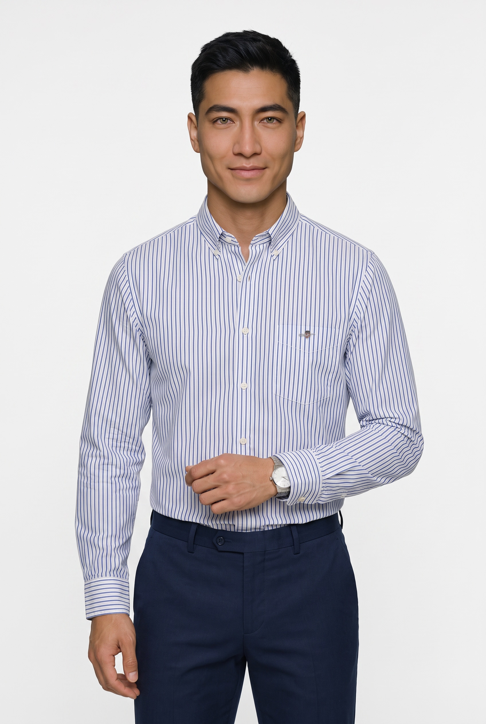 Gant Langarmhemd »REGULAR POPLIN STRIPE SHIRT« Regular fit mit Streifenmuster