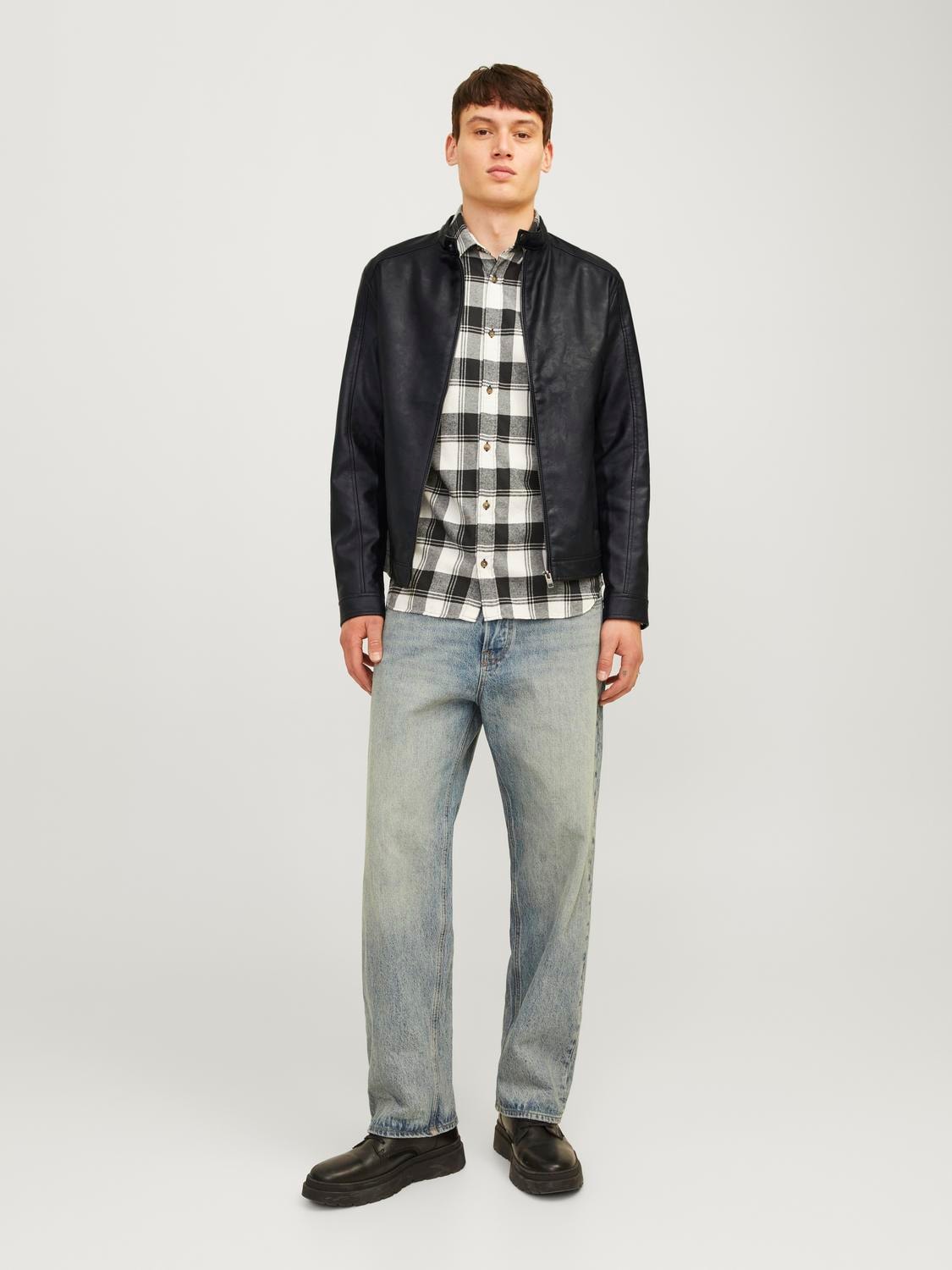 Jack & Jones Lederimitatjacke »JJEDYLAN CLEAN PU JACKET NOOS«