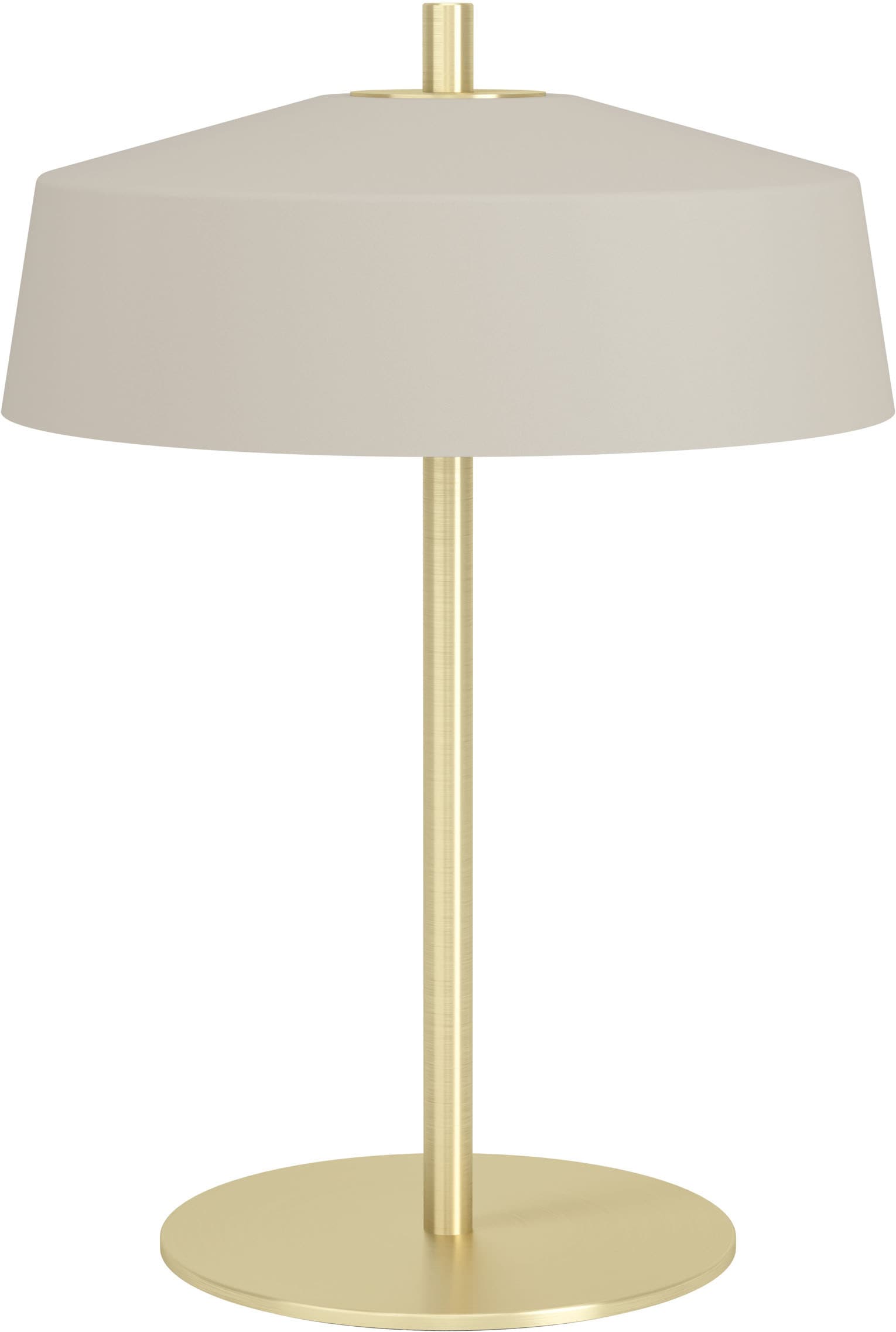 EGLO LED Tischleuchte »VALDIOLA« E14 1 Stk. Tischlampe, Lampe sandfarben, messing-gebürstet  H:32,7 Ø 23 cm