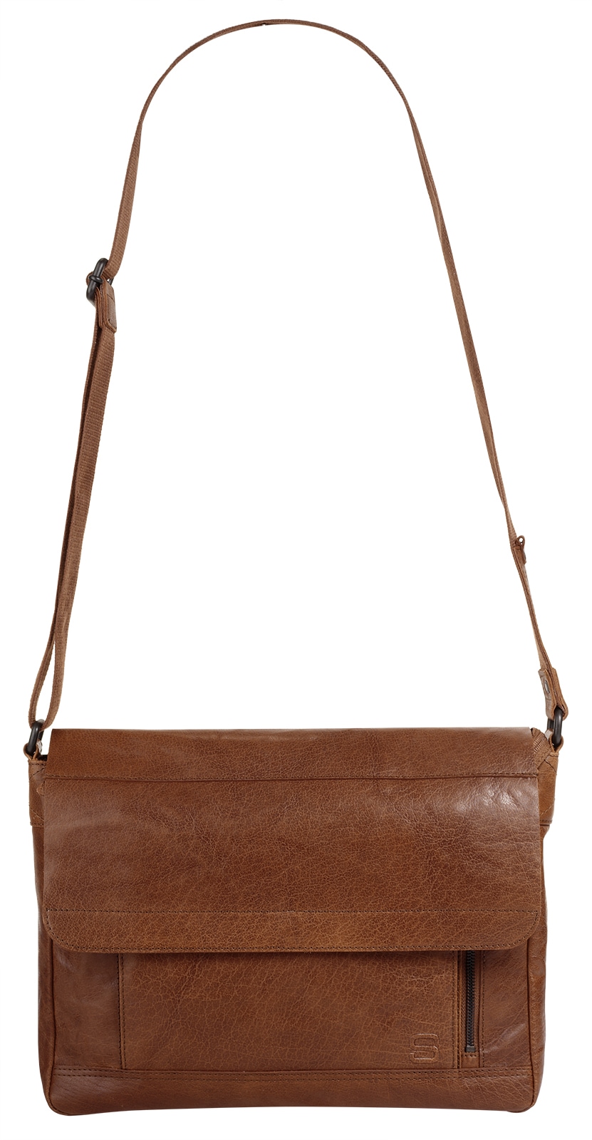 Spikes & Sparrow Messenger Bag, echt Leder