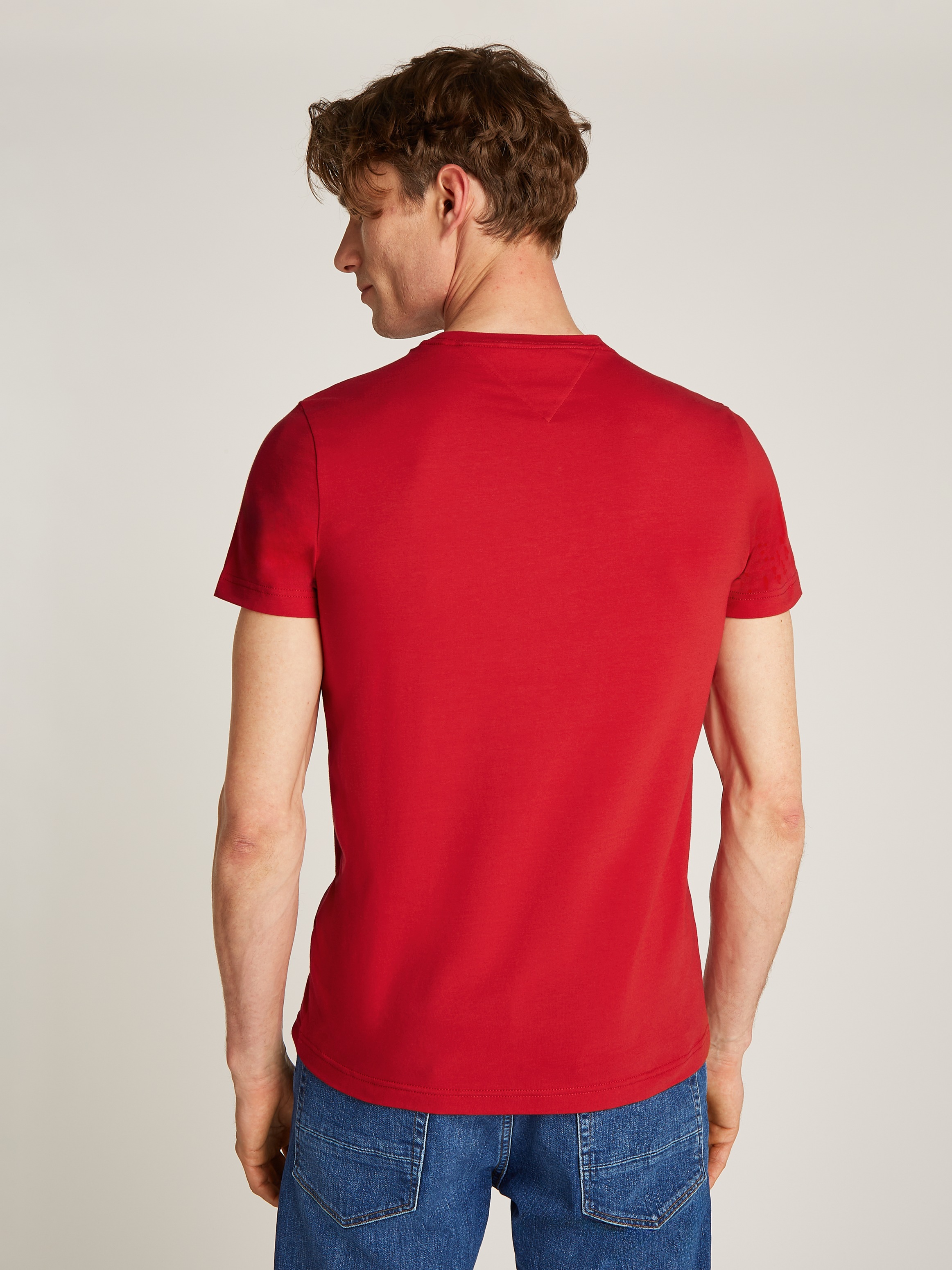 Tommy Hilfiger T-Shirt »STRETCH SLIM FIT TEE«, mit Rundhalsausschnitt
