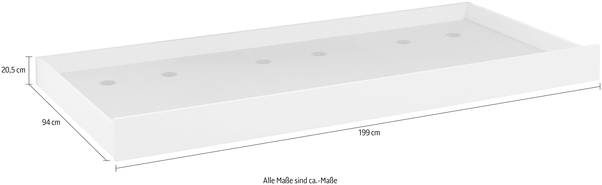 Relita Bettschubkasten »Sina«, leichte Rollenführung