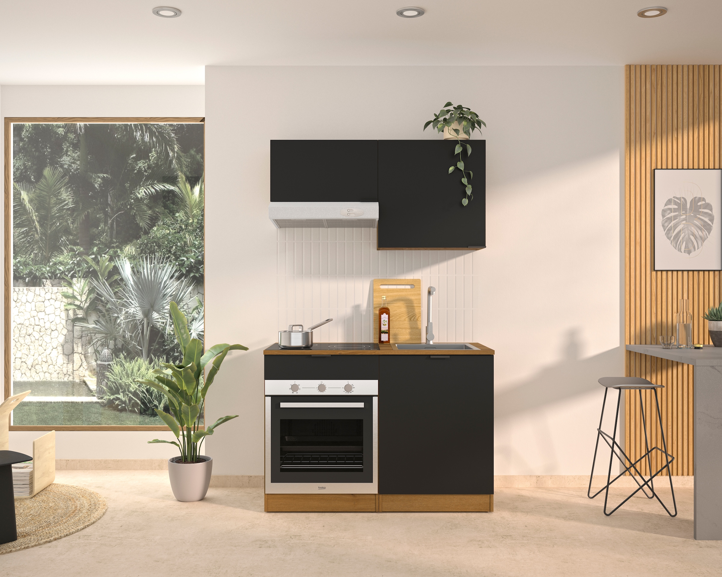 Gami Unterschrank »Eden Küche Unterschrank B.60 1 Tür« Unterschrank 1-türig Breite 60 cm