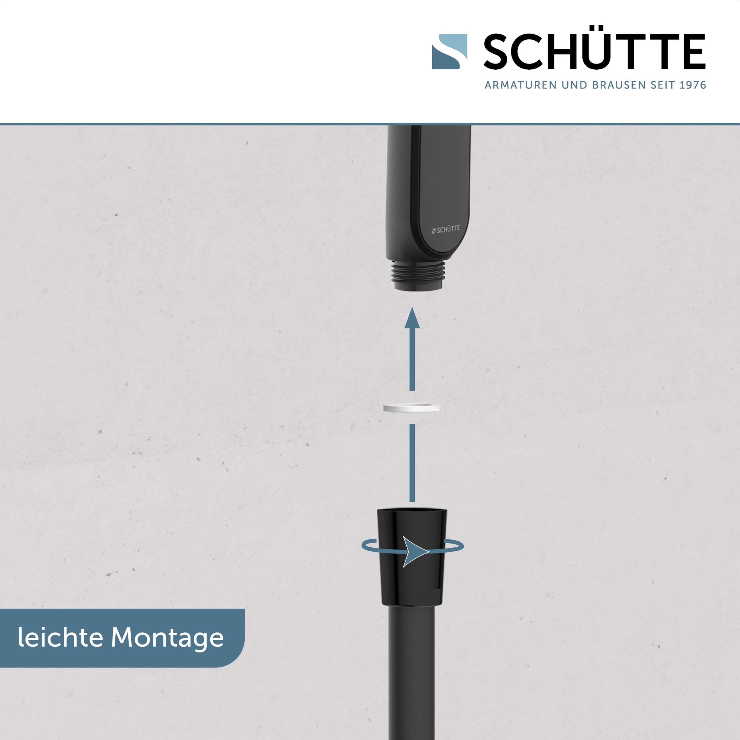 Schütte Stangenbrause-Set »KARIBIK«, (Komplett-Set), höhenverstellbar, mit Antikalk-Beschichtung, wassersparend