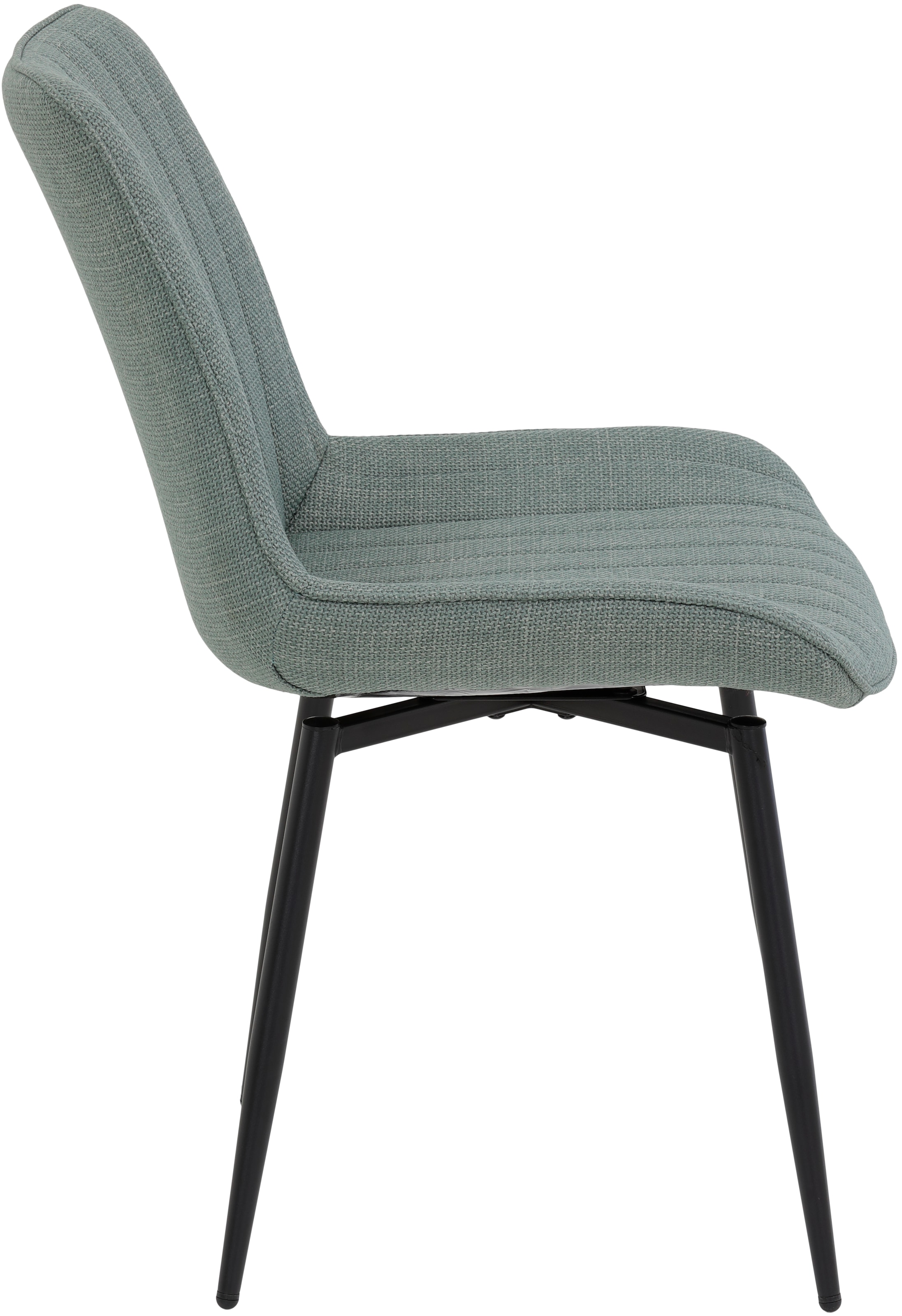 HELA Drehstuhl »Vierfußstuhl BERGEN«, (Set), 4 St., Webstoff, Esszimmerstuhl, XL-Sitzbreite, 360° drehbar