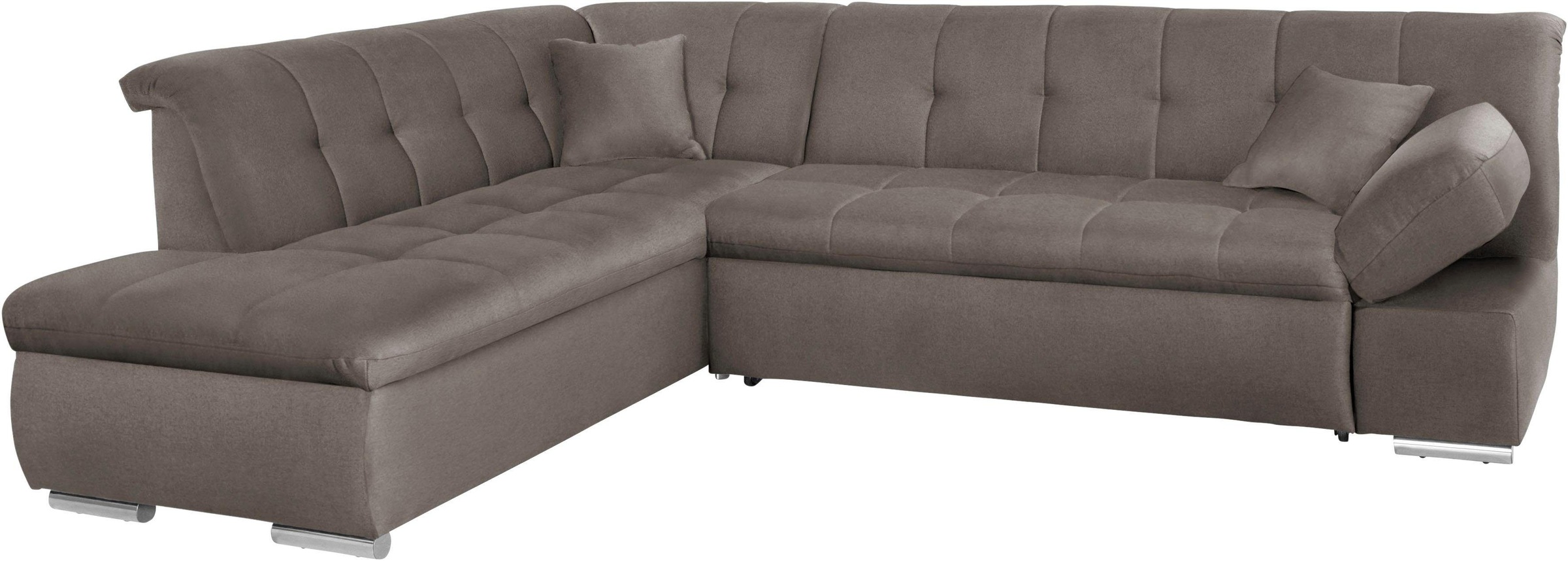 DOMO collection Ecksofa »Mona L-Form«, wahlweise mit Bett- und Armlehnfunktion