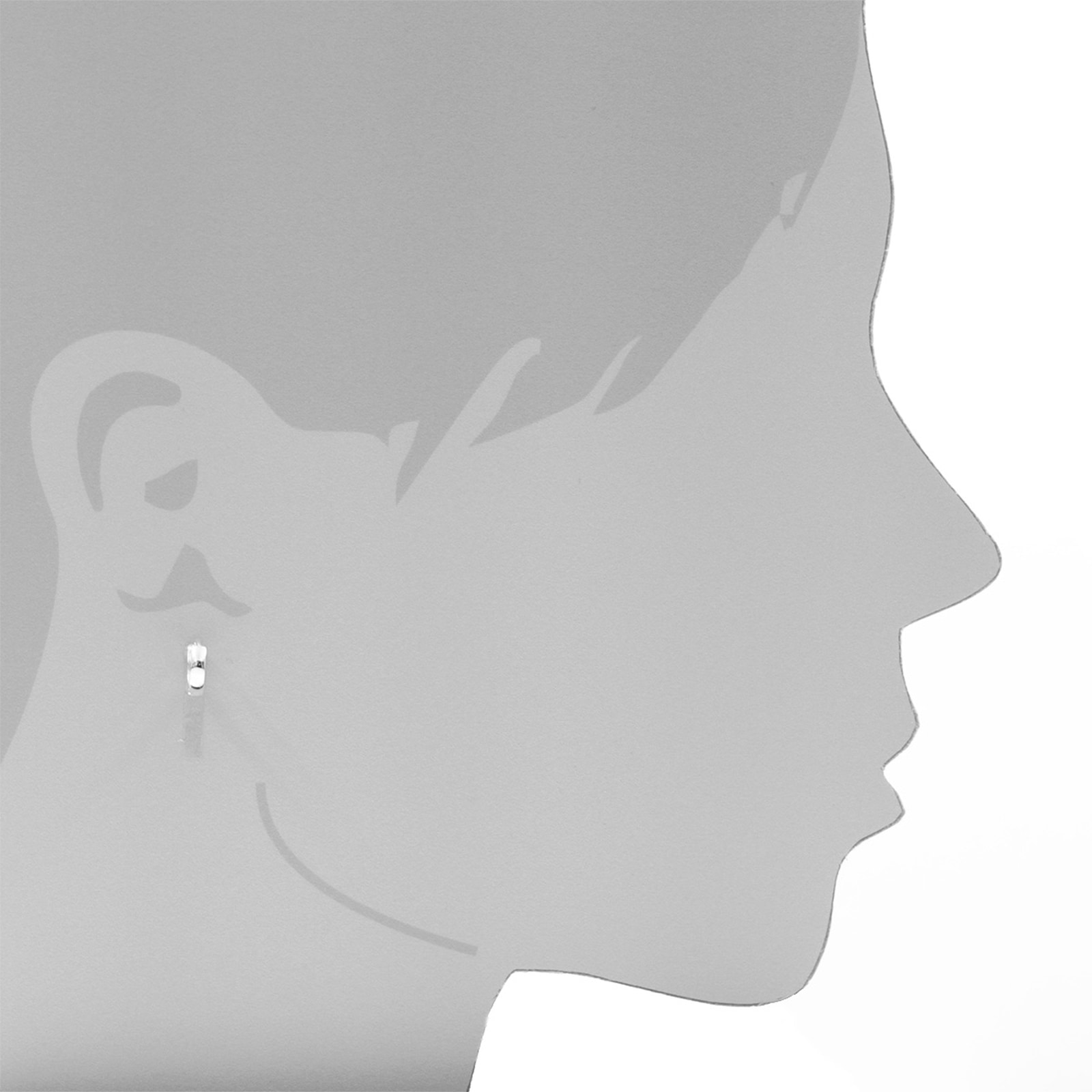OSTSEE-SCHMUCK Klappcreolen »- Babsi 10.25 - Silber 925/000 -,«