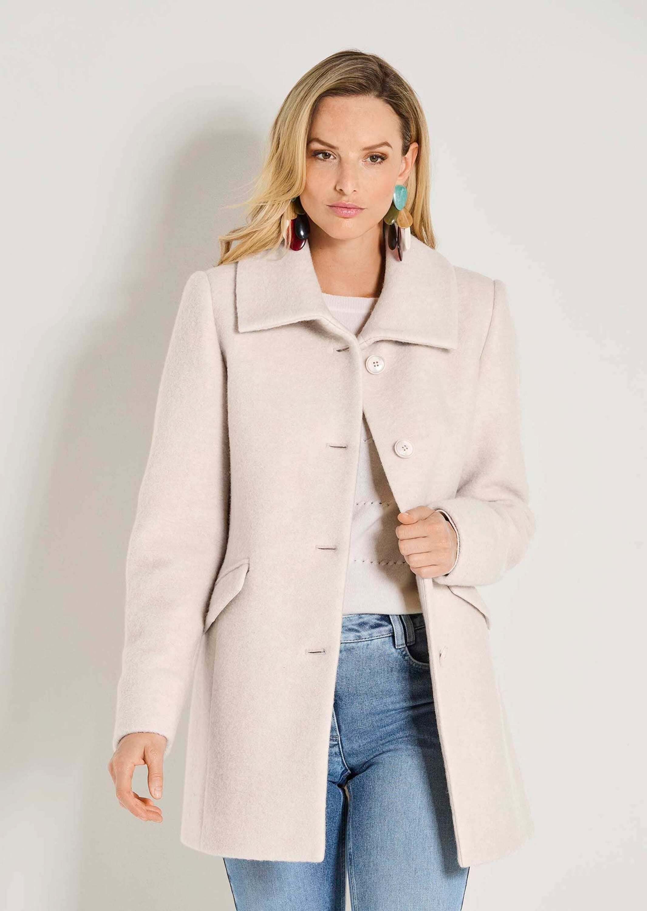 MADELEINE Langmantel »Wollmantel Eleganter Damenmantel aus Wolle«