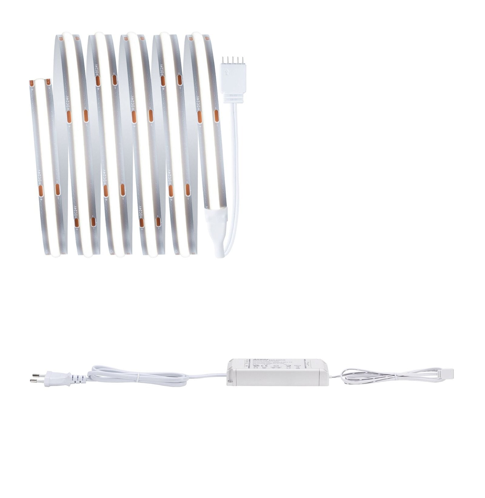 LED-Streifen »MaxLED 500 Basis Set 1,5m Daylight 10W 230/24V silber Kunststoff«, 1...