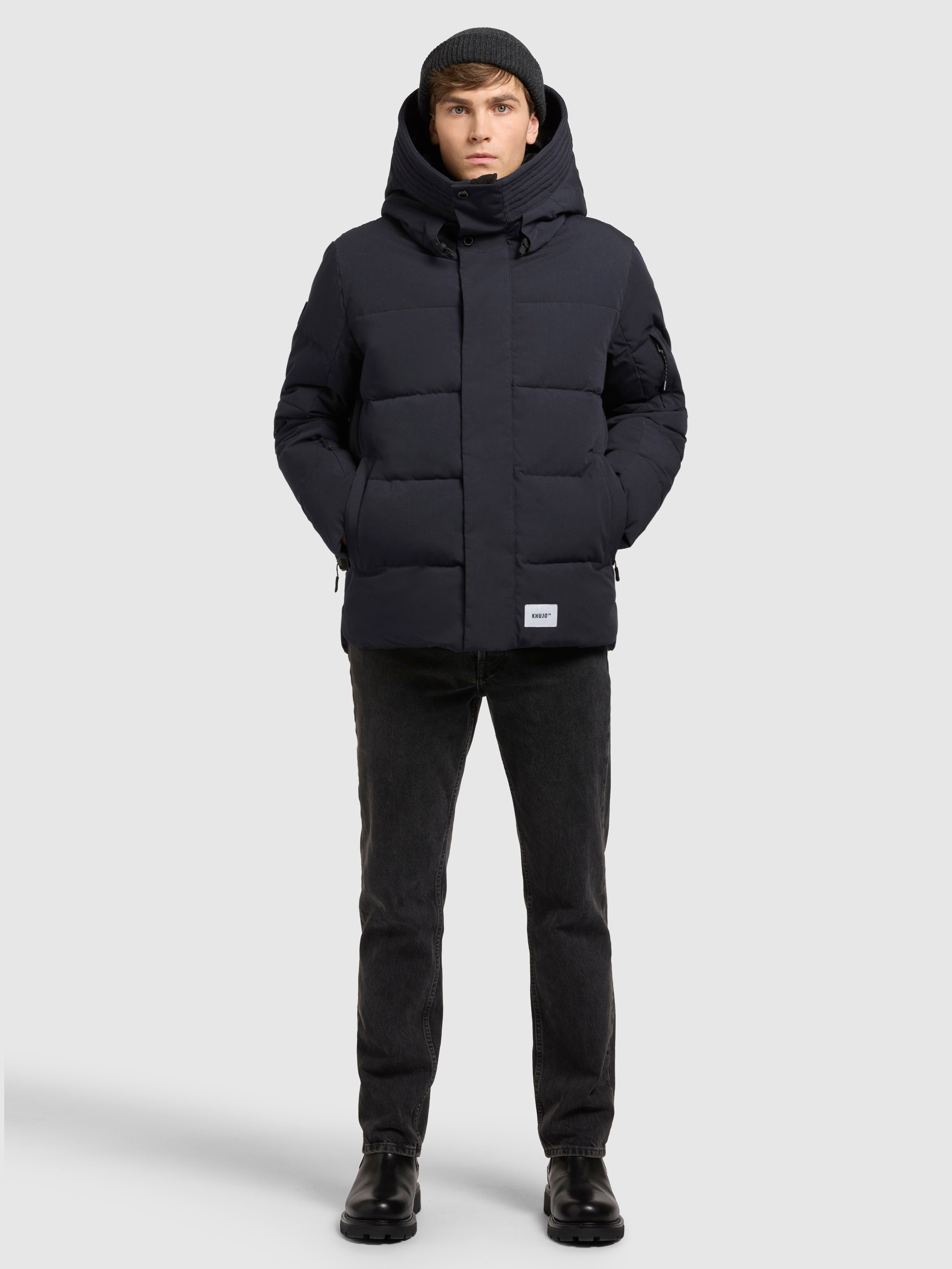 khujo Steppjacke »BARD«, mit Kapuze
