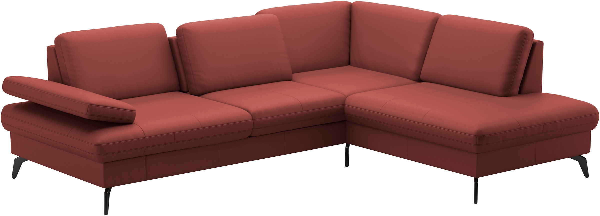 sit&more Ecksofa »Morris L-Form, inkl. Sitztiefenverstellung«, wahlweise mit Armteilverstellung, Bettfunktion & Bettkasten