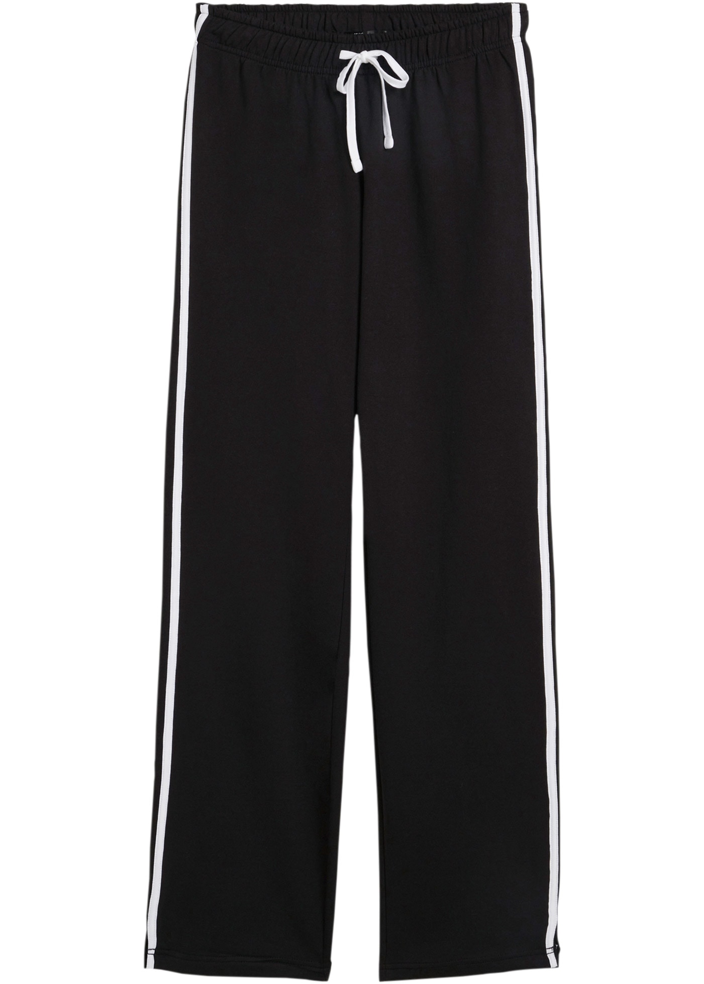 bonprix Sweathose  aus Baumwolle, mit Kordelzug, Loose Fit, mit Seitenstreifen