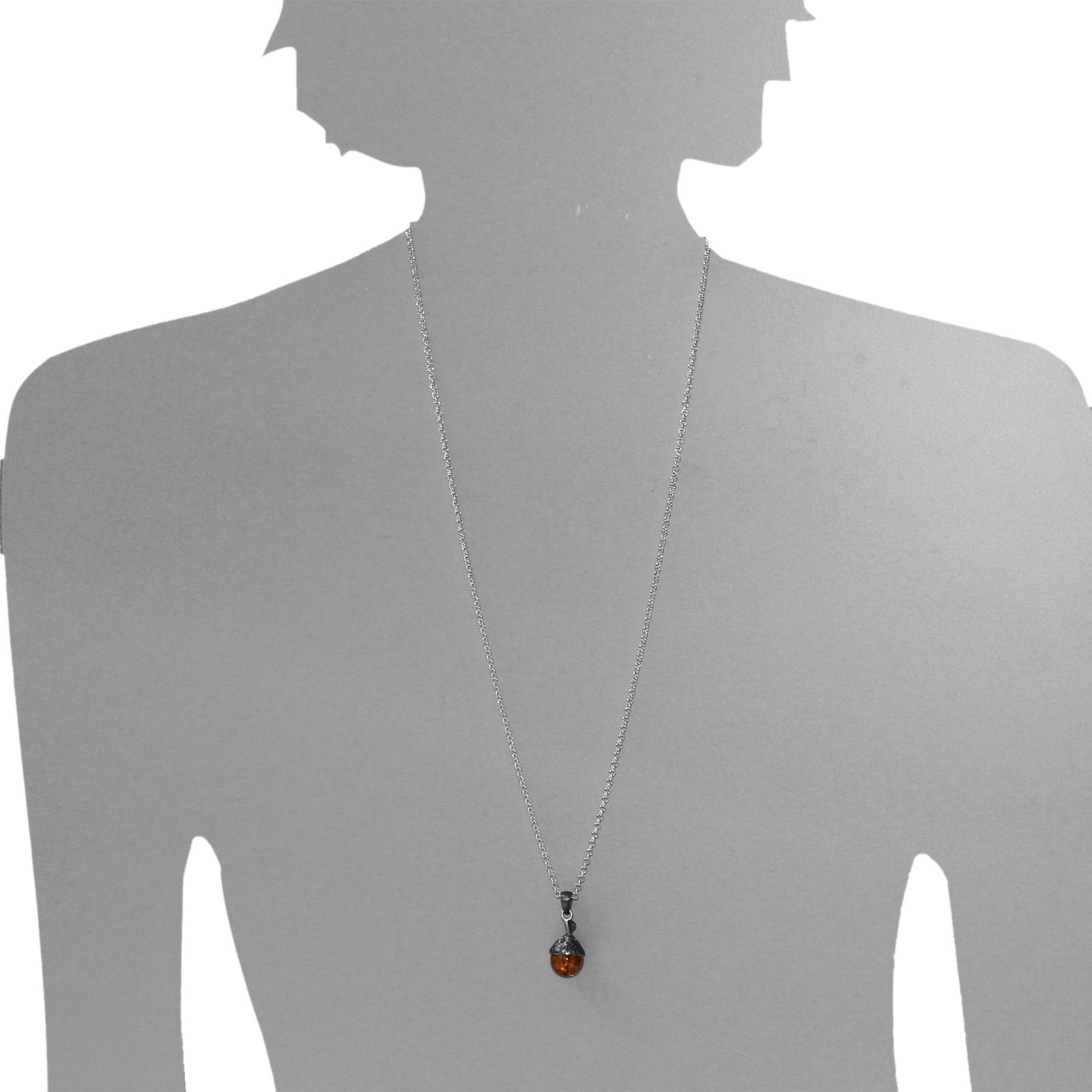 OSTSEE-SCHMUCK Kettenanhänger »- Mia - Silber 925/000 - Bernstein/Zirk.«