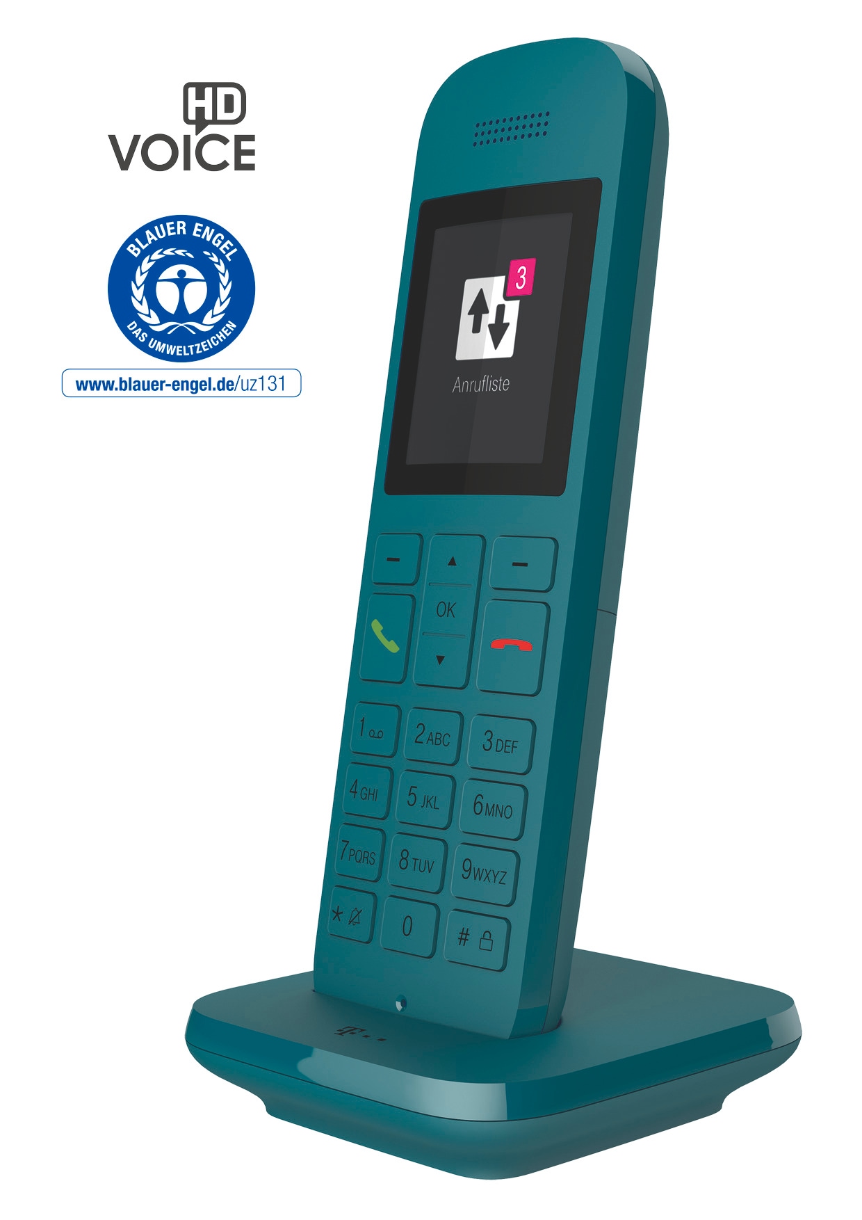 Telekom DECT-Telefon »Speedphone 12« (Mobilteile: 1 ) mit HD Voice, Multifunktionstaste 5 cm Farbdisplay