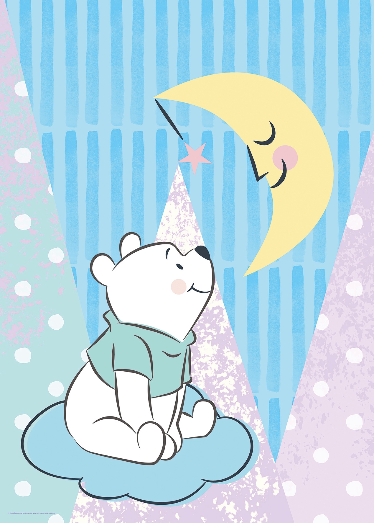 Komar Poster »Winnie kaufen mit 3 Disney, (1 Garantie XXL Moon«, Kinderzimmer, | Pooh Schlafzimmer, St.), online Wohnzimmer Jahren