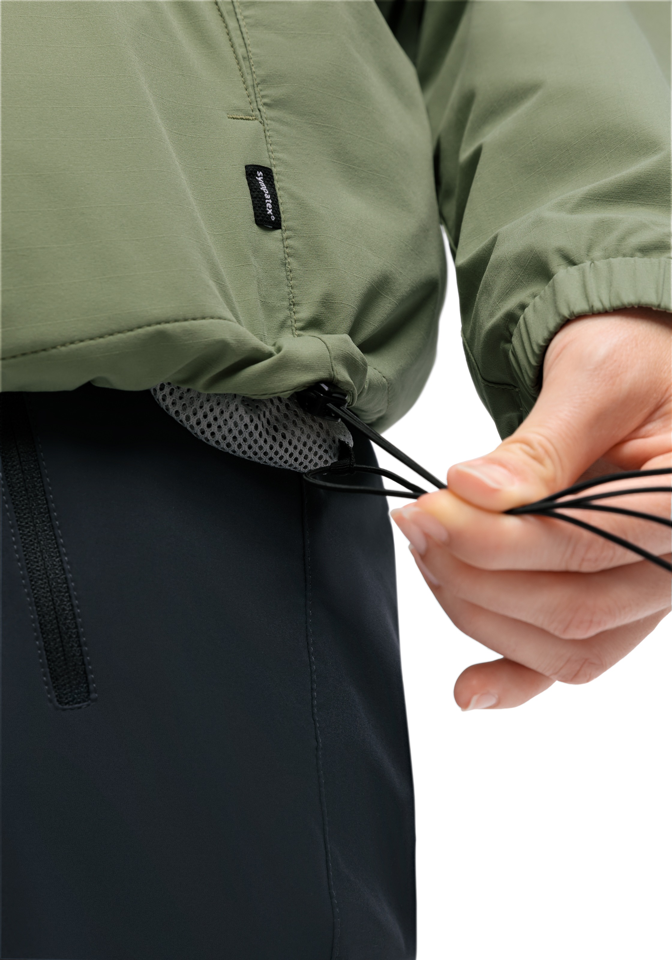 Maier Sports Outdoorjacke »OkokO«, Unisex Windbreaker, Schlupfjacke wasserdicht, verstellbare Kapuze